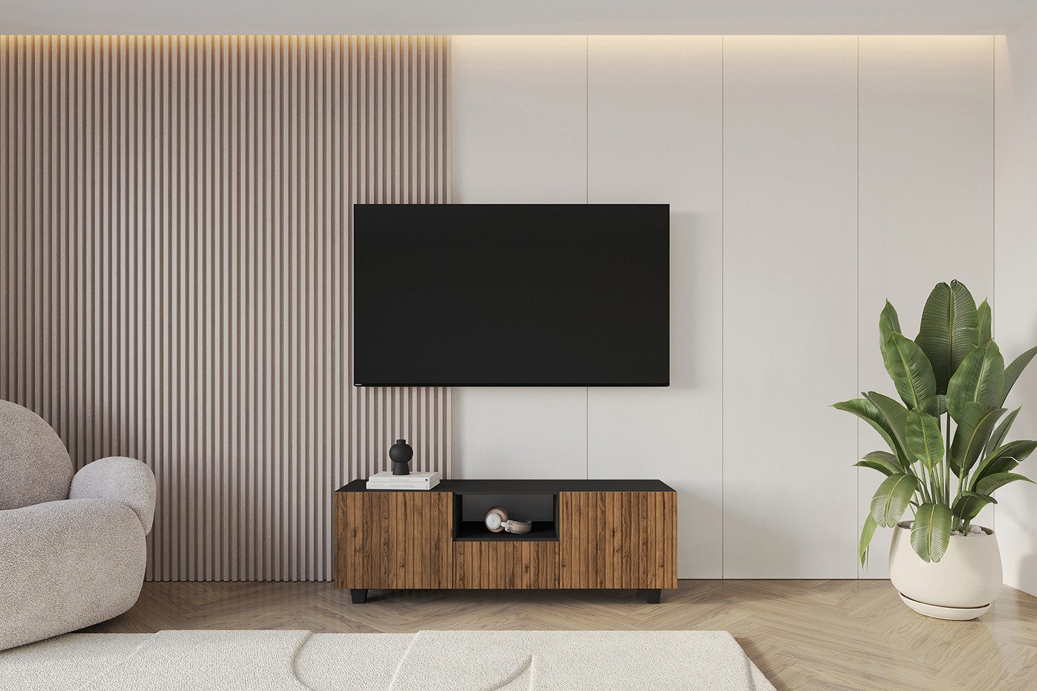 ALTDECOR Lowboard KITO (1 St., TV-Schrank, TV Мебель, TV Cabinet, Fernsehtisch bodenstehend 140cm), Fernseher schrank, TV Kommode, TV Tisch, TV Sideboard, TV Boar