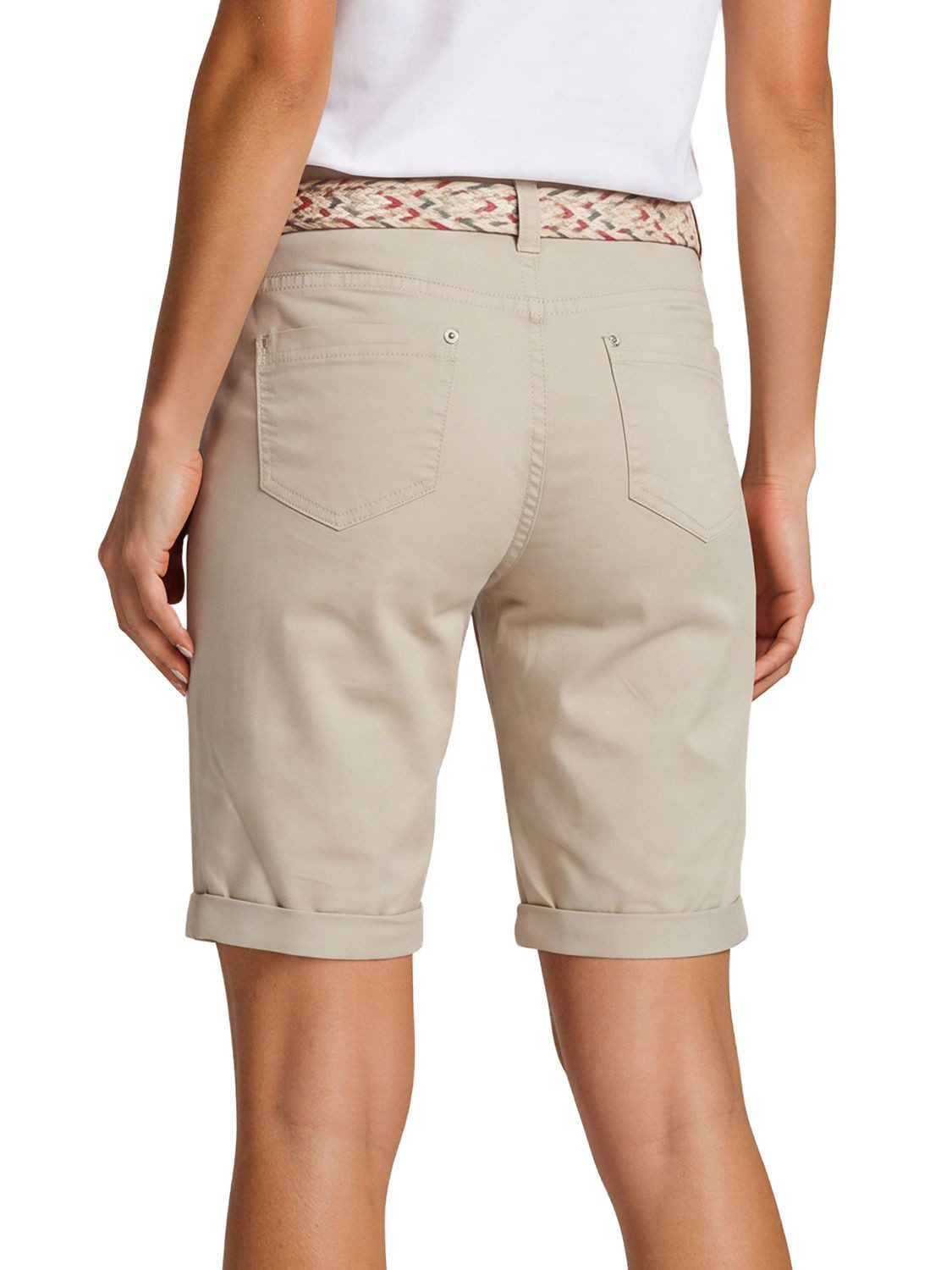 DENIMFY Bermudas Damen Shorts DFPia Regular Fit Chinoshorts mit Gürtel