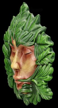 Figuren Shop GmbH Wanddekoobjekt Wandrelief Greenman - Atme die Natur - Fantasy Wandbehang Dekoration