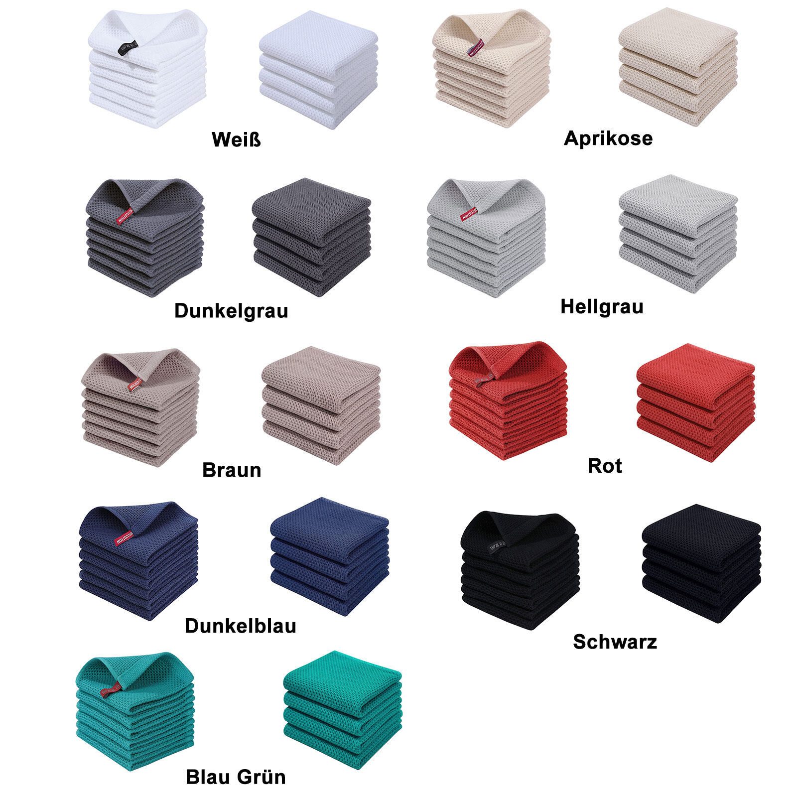 HAUSS SPOLE Spültuch Geschirrtuch, (Spar-Set, 4-tlg/6-tlg),100% Baumwolle, (Geschirrtücher Geschirrtuch 4er oder 6er Set 34 x 34 cm oder 34 x 73cm, 6-tlg., Geschirr Küchen Tuch Tücher Handtücher Handtuch Küchenhandtuch), aus 100% Baumwolle