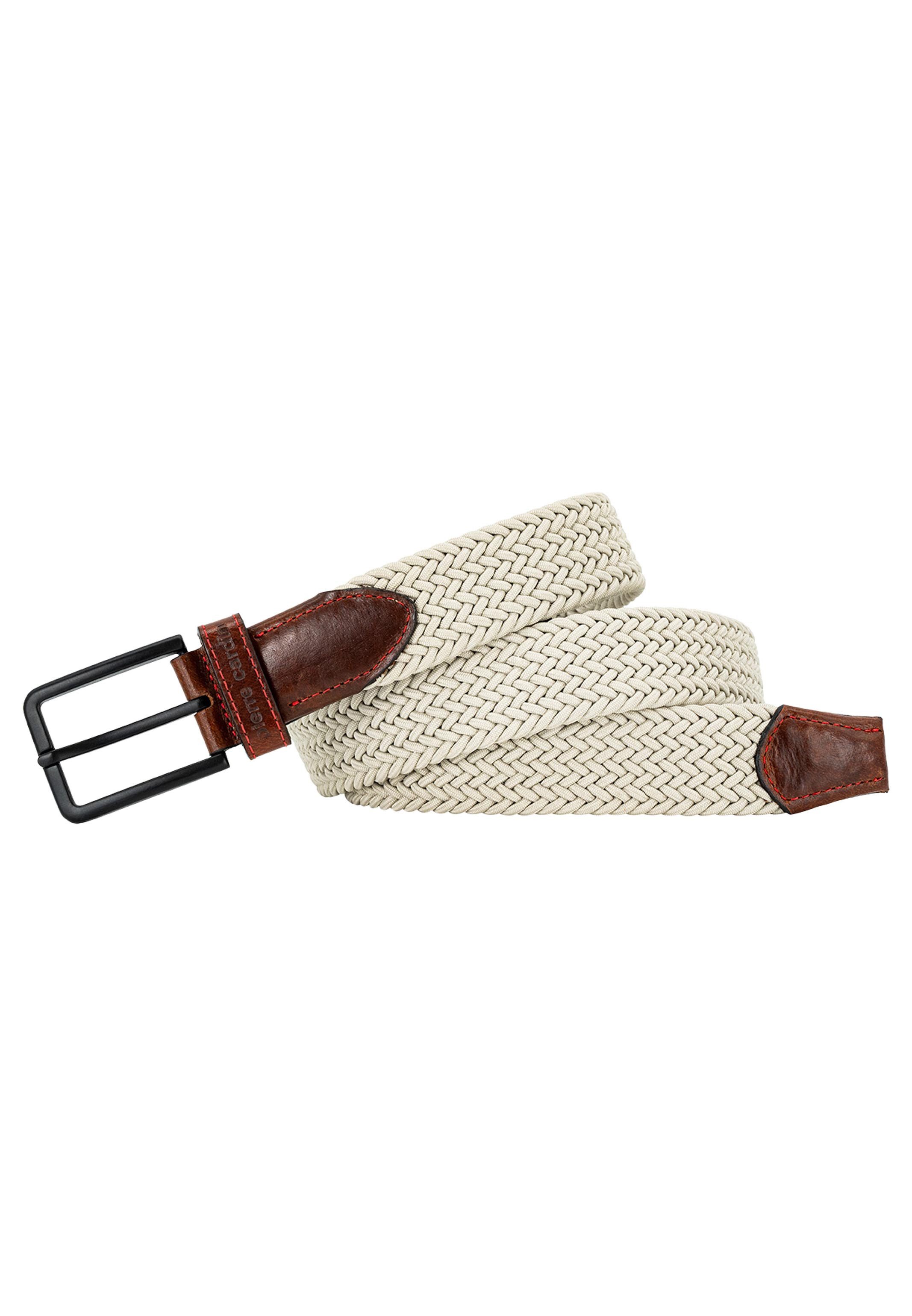 Pierre Cardin Flechtgürtel Basic (1-St) Flechtgürtel - Textilgürtel mit hochwertigen Lederenden
