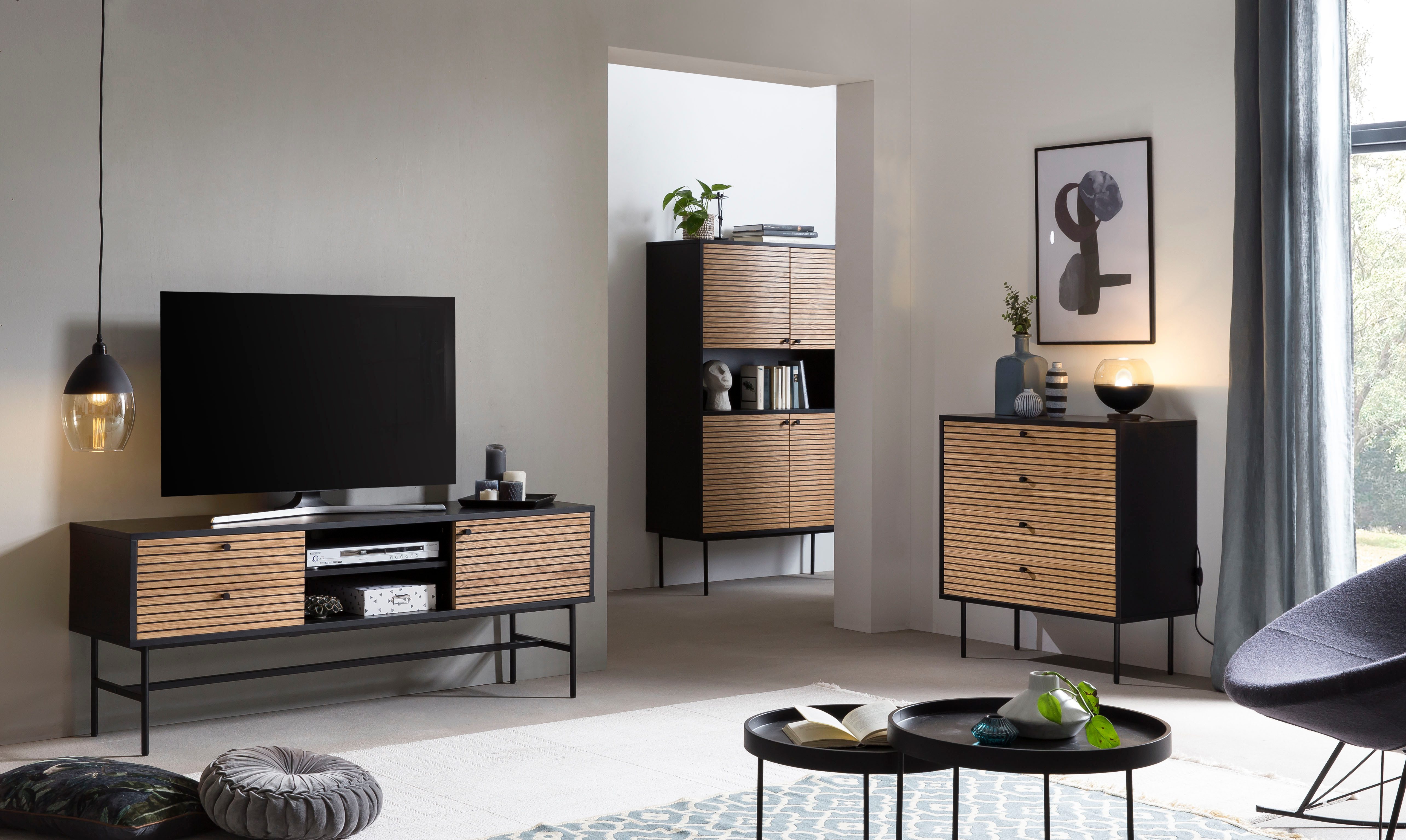 SalesFever Kommode Torsby Stilvolles Sideboard, Skandinavisch inspiriertes Design für Ihr Zuhause