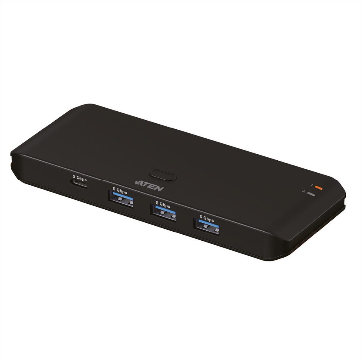 Aten US4324 2x4-Port USB Sharing Switch Computer-Adapter, USB 3.2 Gen 1 Peripheral Sharing Switch