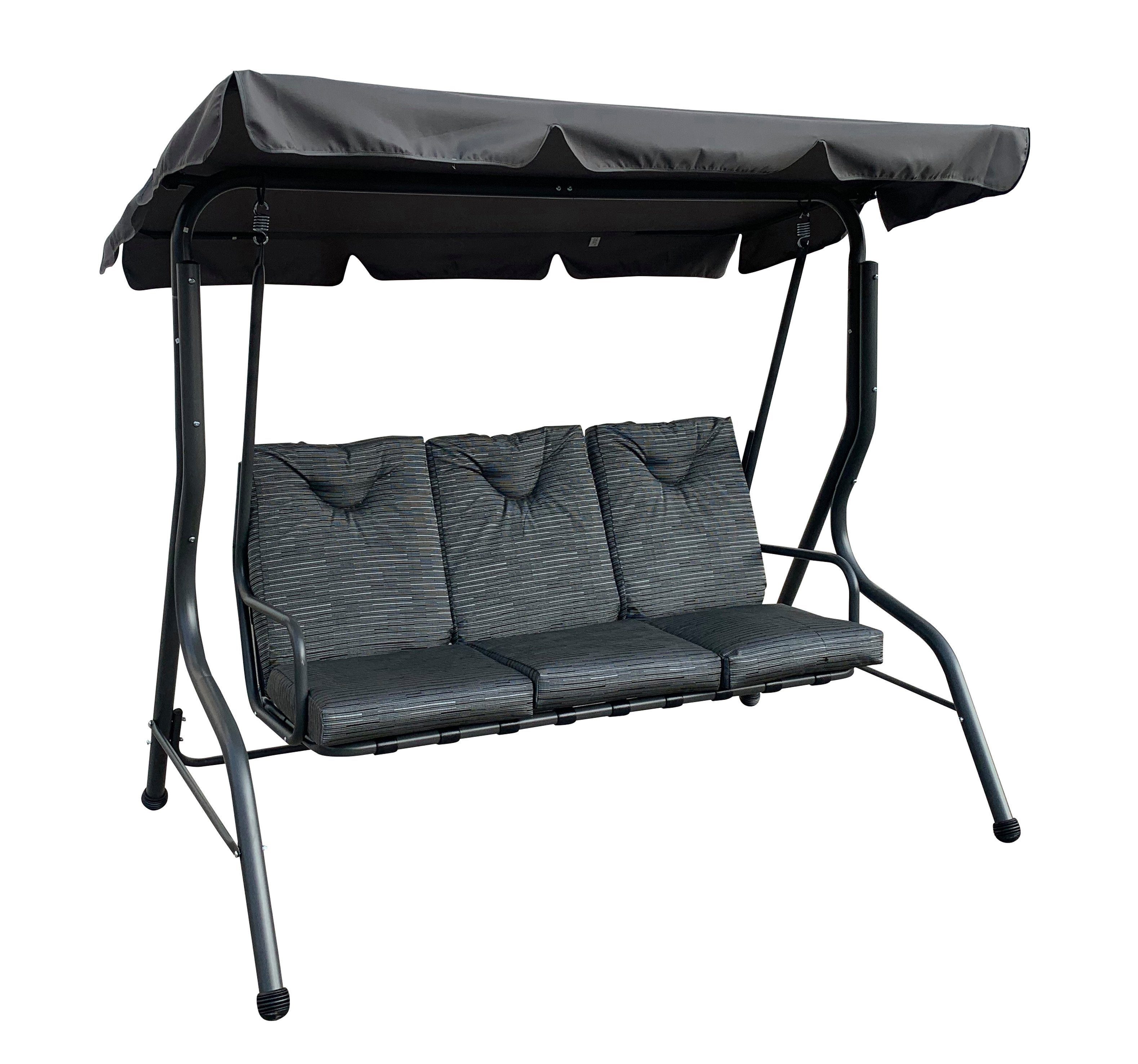 Gardissimo Hollywoodschaukel New Swing Allweather Outdoor Schaukel, 3-Sitzer, wetterfest, Spar-Set, 1 tlg., inkl. Auflagen, wetterfest / 300 kg Tragkraft / stabil konstruiert