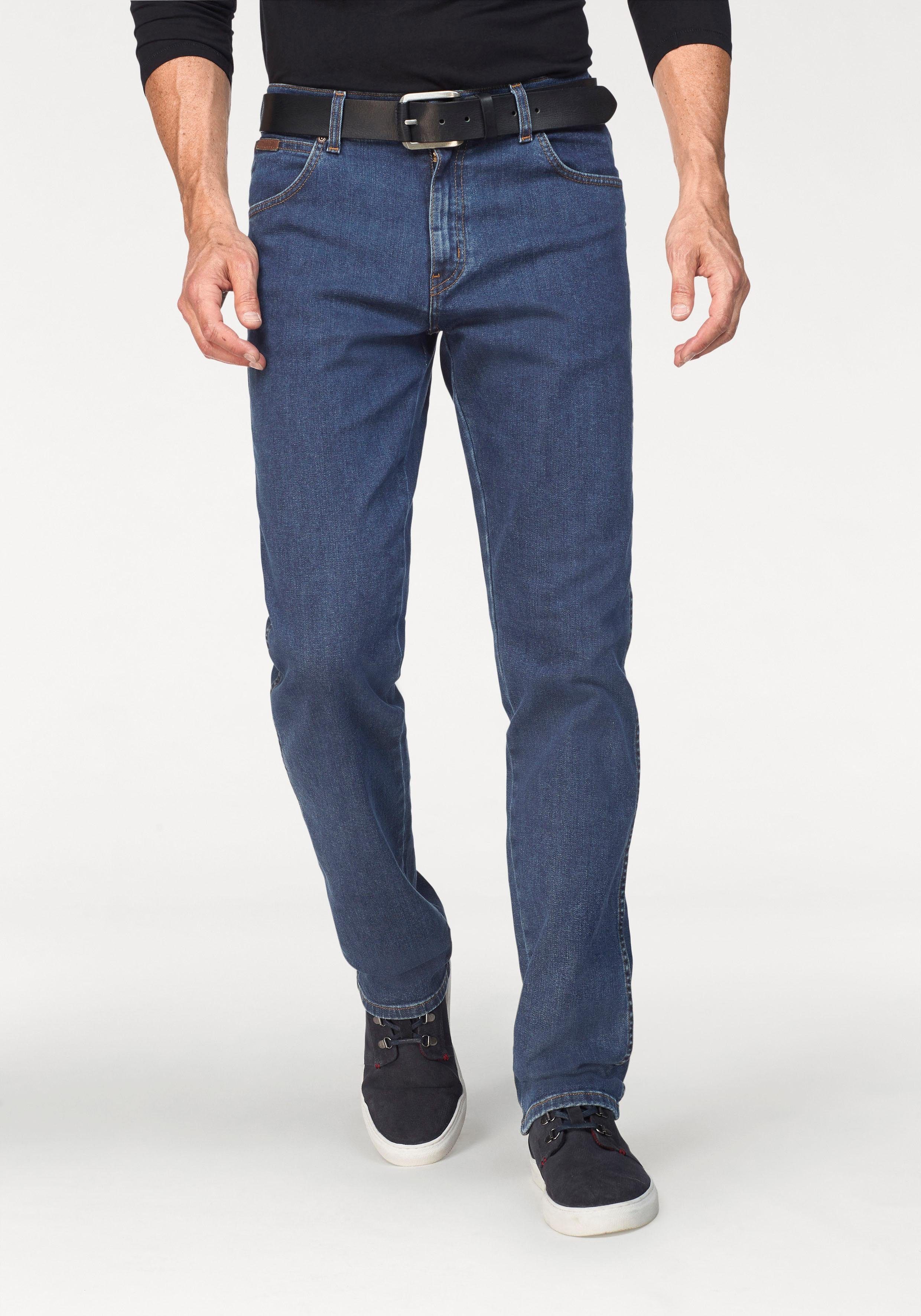 Wrangler dark-stone Jeans Gerade Texas