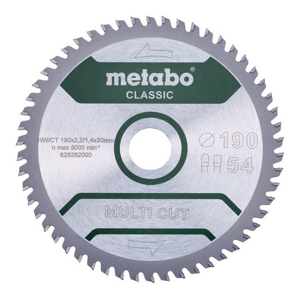 metabo Kreissägeblatt, "multi cut - classic", 160 x 20 mm, Zähnezahl 42, Flach-/Trapezzahn