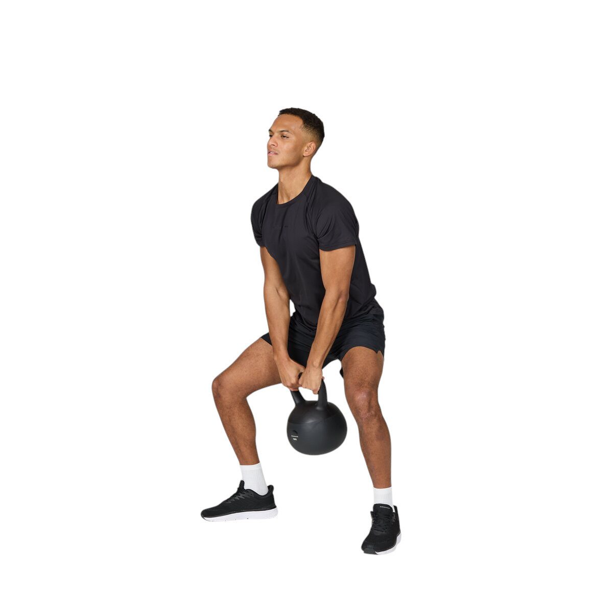 ENDURANCE Kettlebell Kugelhantel Silicone schwarz 16kg - 1 Stück