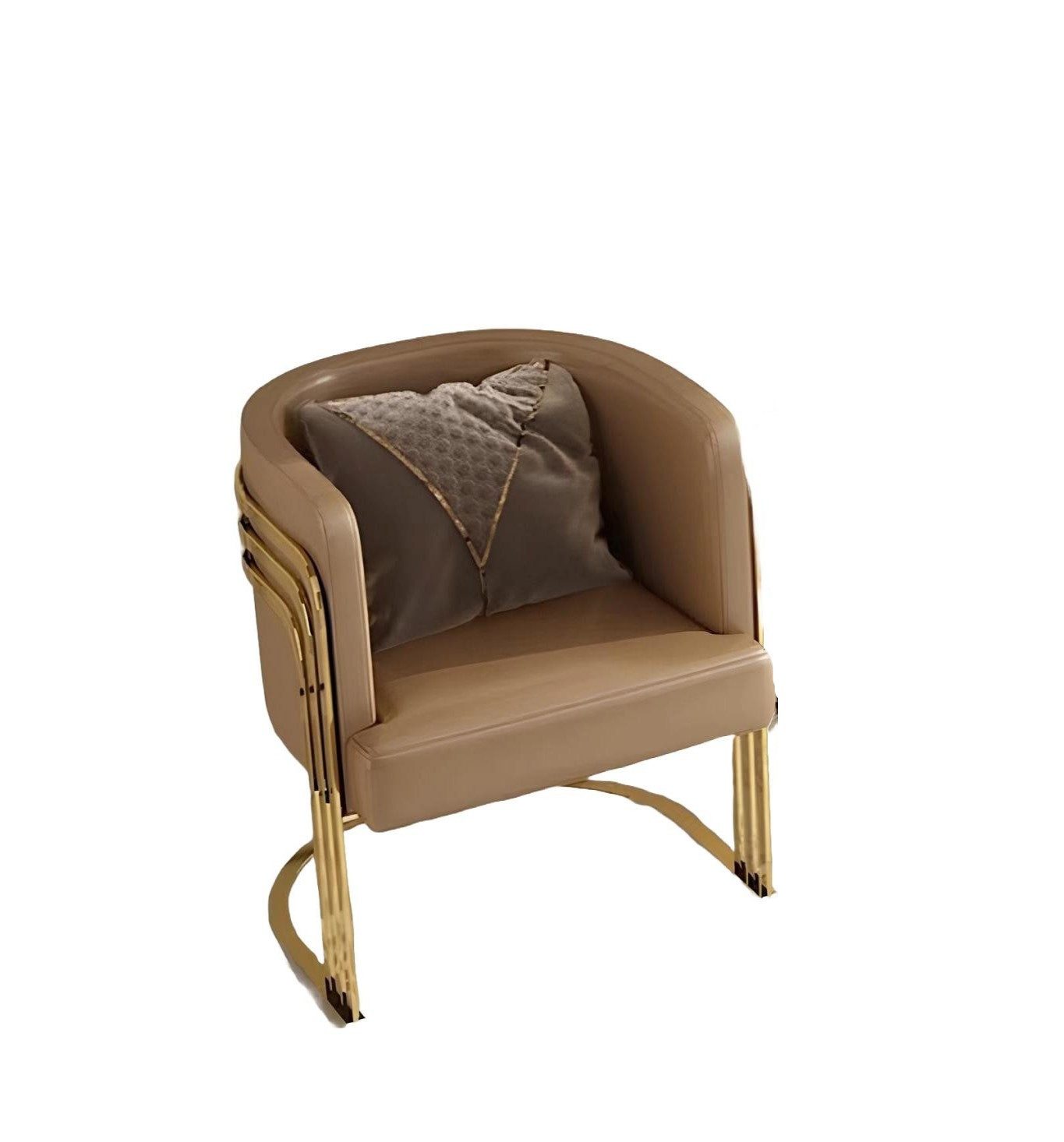 Xlmoebel Cocktailsessel Lounge Sessel mit Design-Lehne und bequemer Polsterung (1-St., Sessel), Hergestellt in Europa