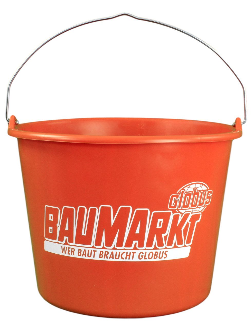 Globus Baumarkt Baueimer Globus Eimer 12 l Kunststoff orange Globus
