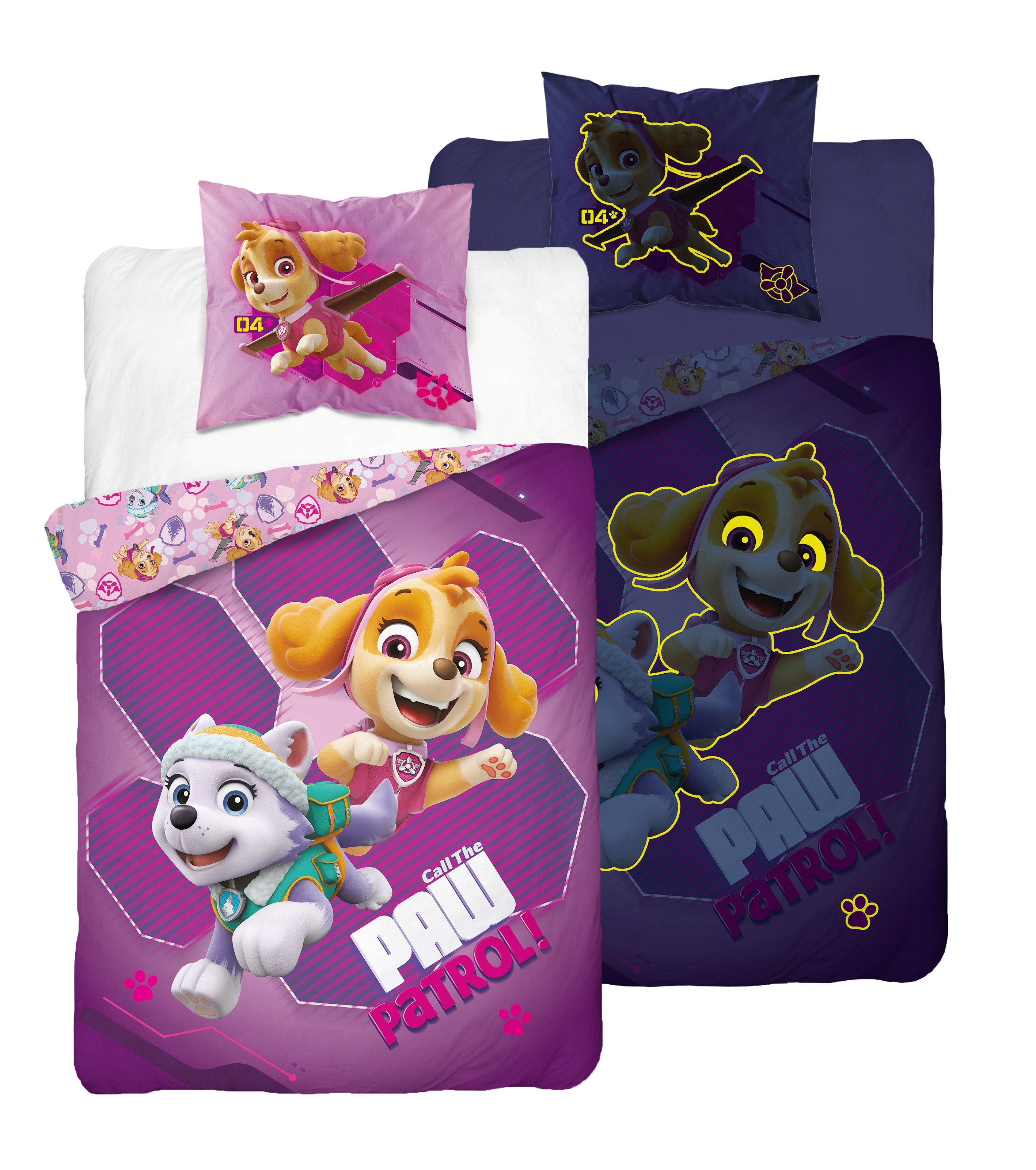 PAW PATROL Kinderbettwäsche Wendebettwäsche Paw Patrol 140x200 cm, 70x90 cm günstig online kaufen