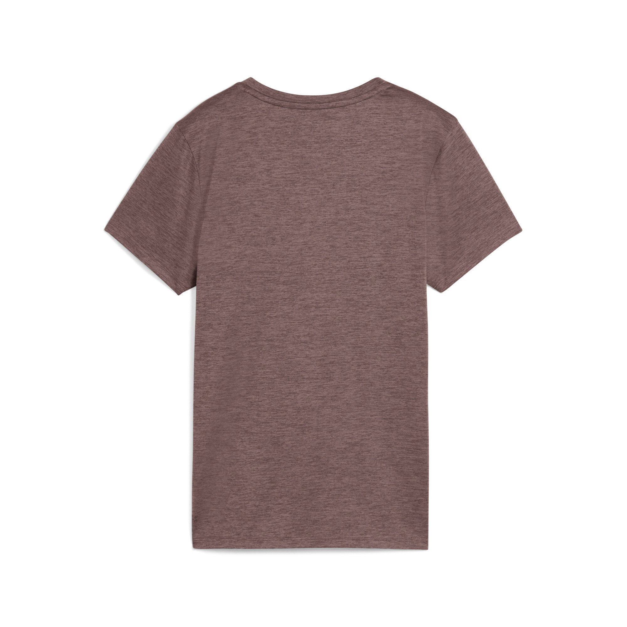 PUMA Trainingsshirt W TAD ESSENTIAL HEATHER LOGO TEE Kurzarm, sportliches T-Shirt, für sportliche Aktivitäten
