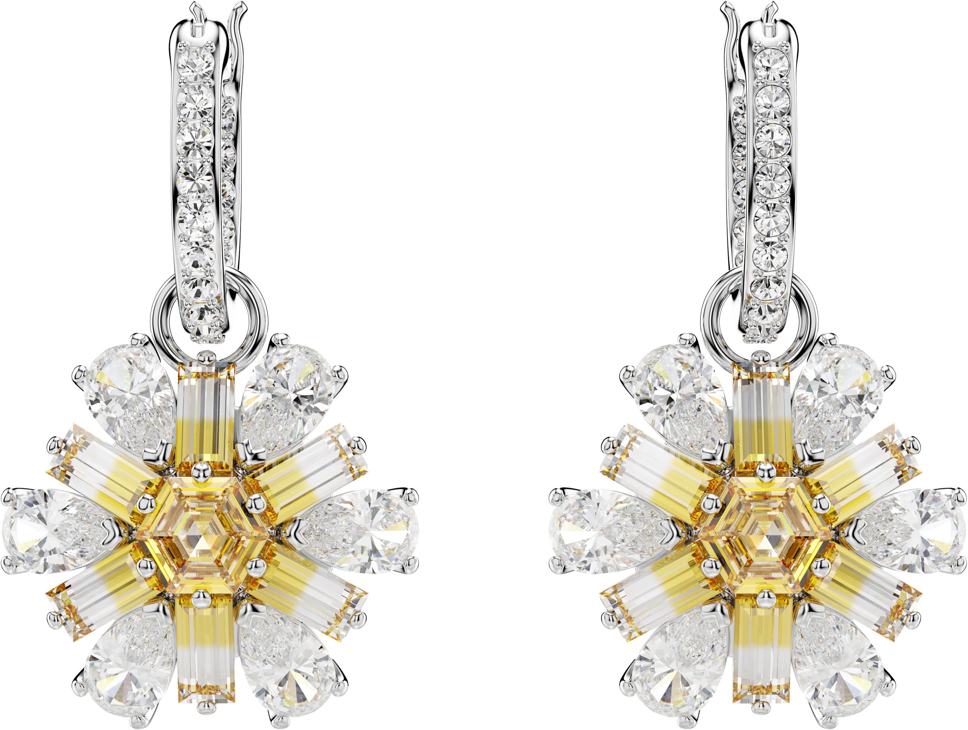 Swarovski Paar Ohrhänger Idyllia E Florere Drop Blume, mit Swarovski® Kristall - Einhänger abnehmbar