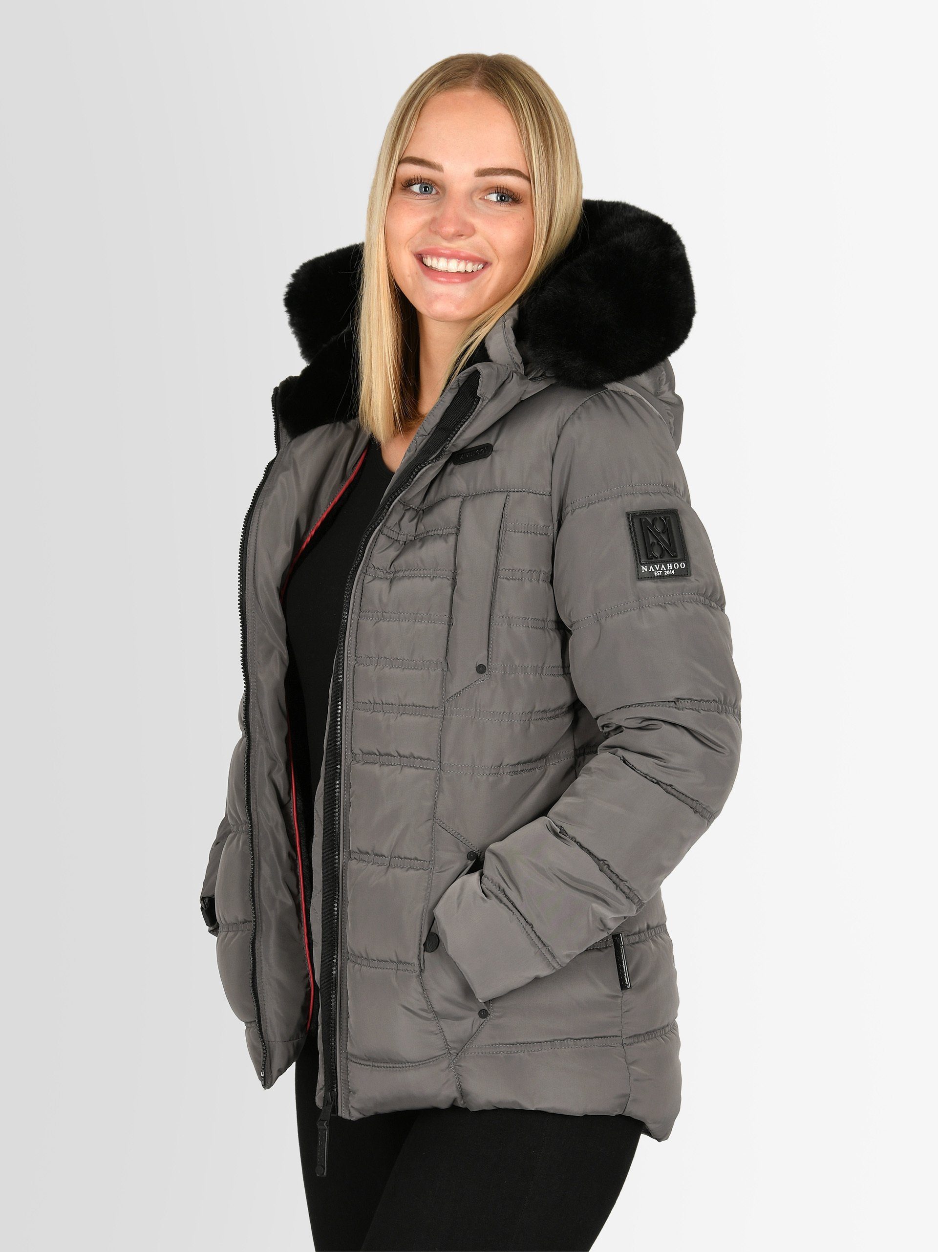 Navahoo Winterjacke Lissandra mit hochwertigem Steppdesign