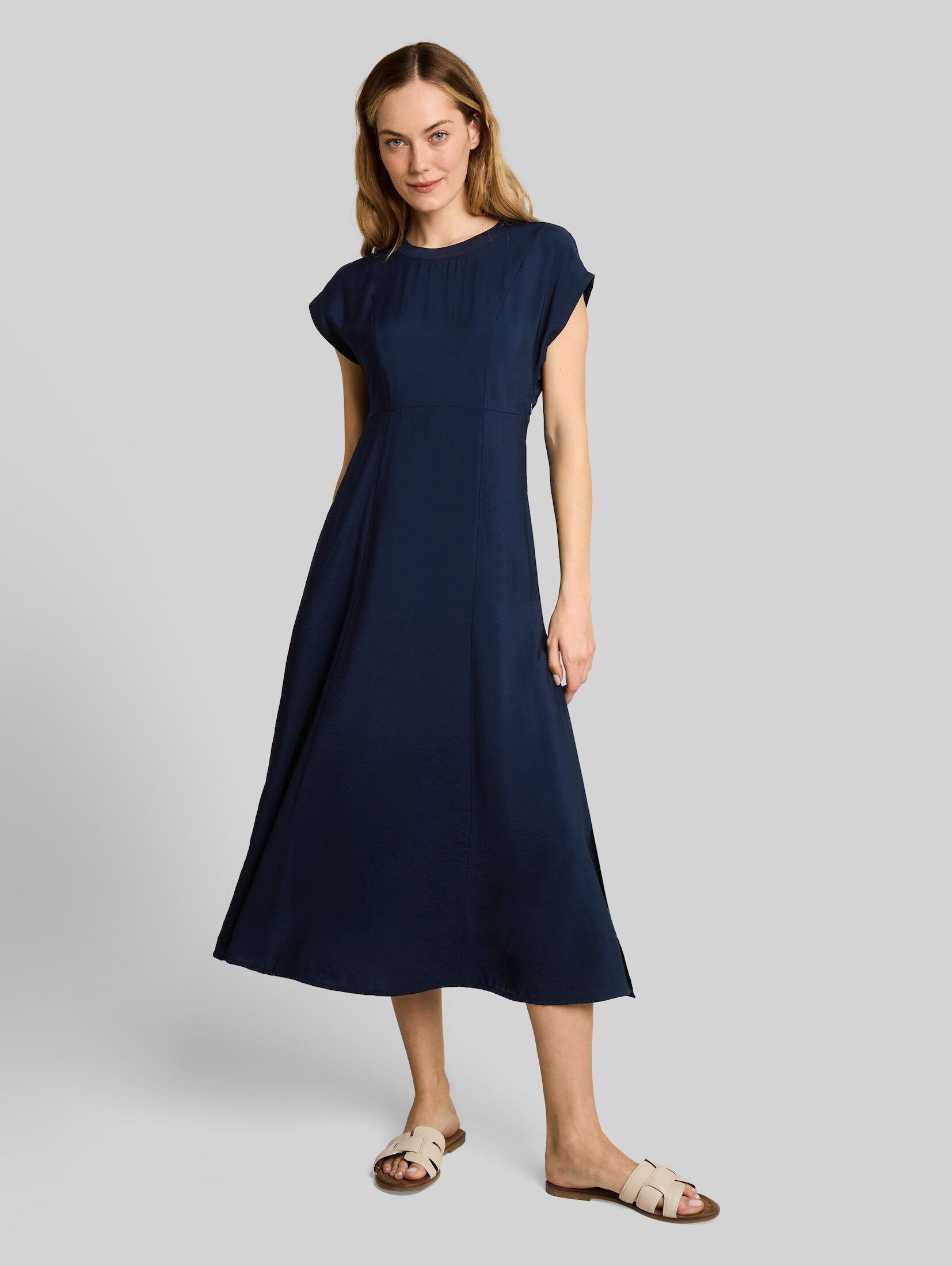 TOM TAILOR Sommerkleid Kleider & Jumpsuits Midi-Kleid mit Eingriffstaschen