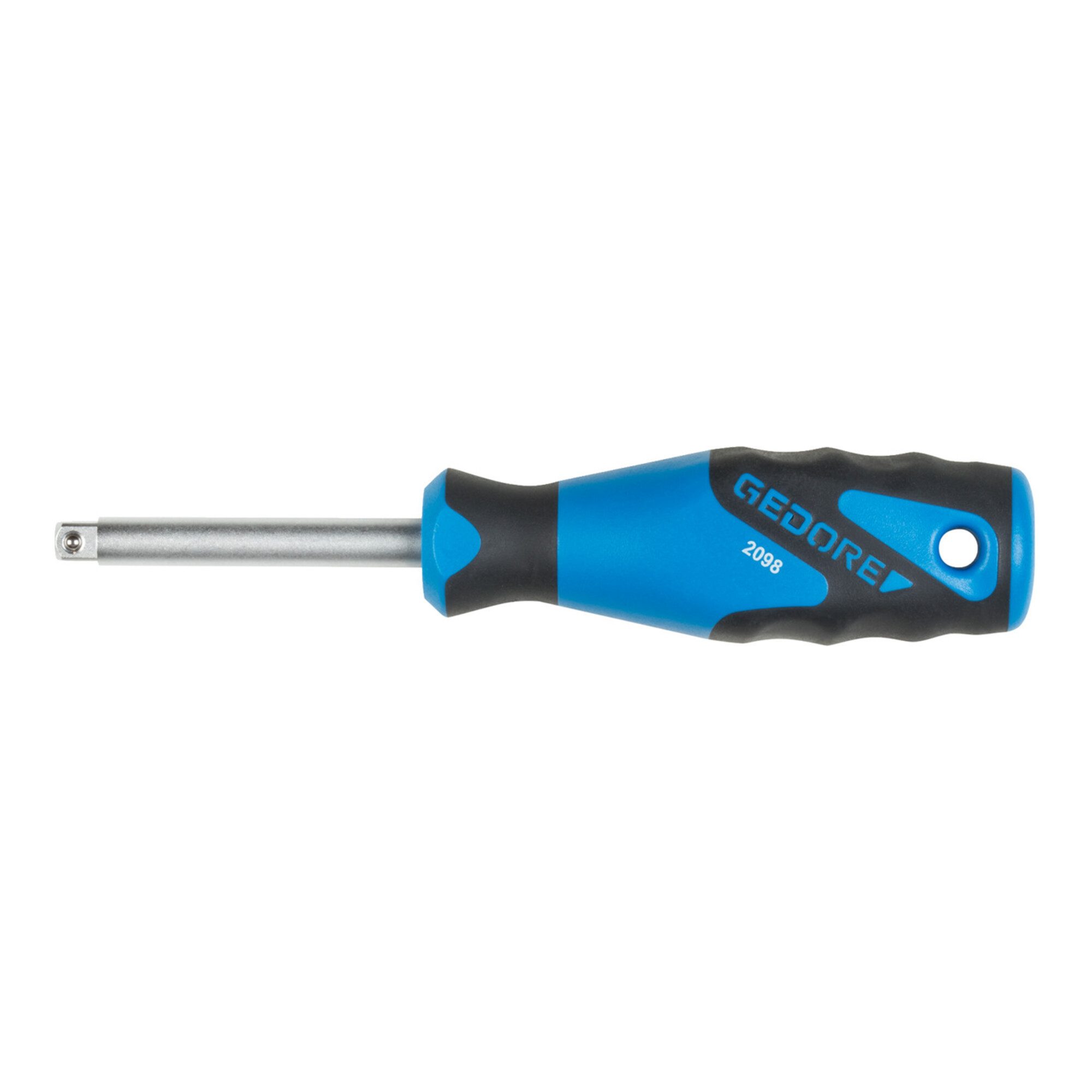 Ratsche Gedore Vierkant-Steckgriff, 1/4'' 6,3 mm Antrieb, für handbetätigte