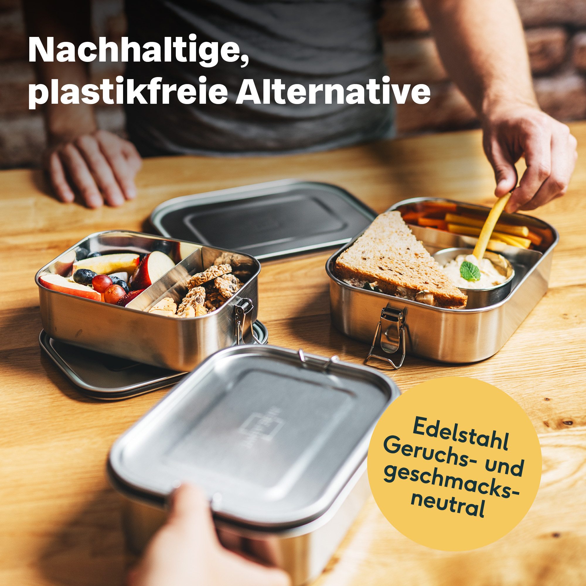 SILBERTHAL Lunchbox Brotdose Edelstahl 800ml, (1-tlg)