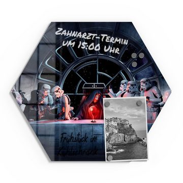 DEQORI Magnettafel 'Star Wars Abendmahl', Whiteboard Pinnwand beschreibbar