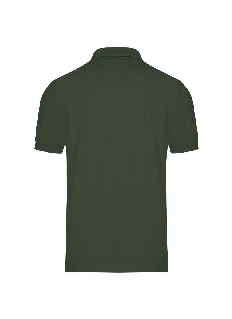 Brusttasche khaki TRIGEMA mit Polohemd Trigema Poloshirt
