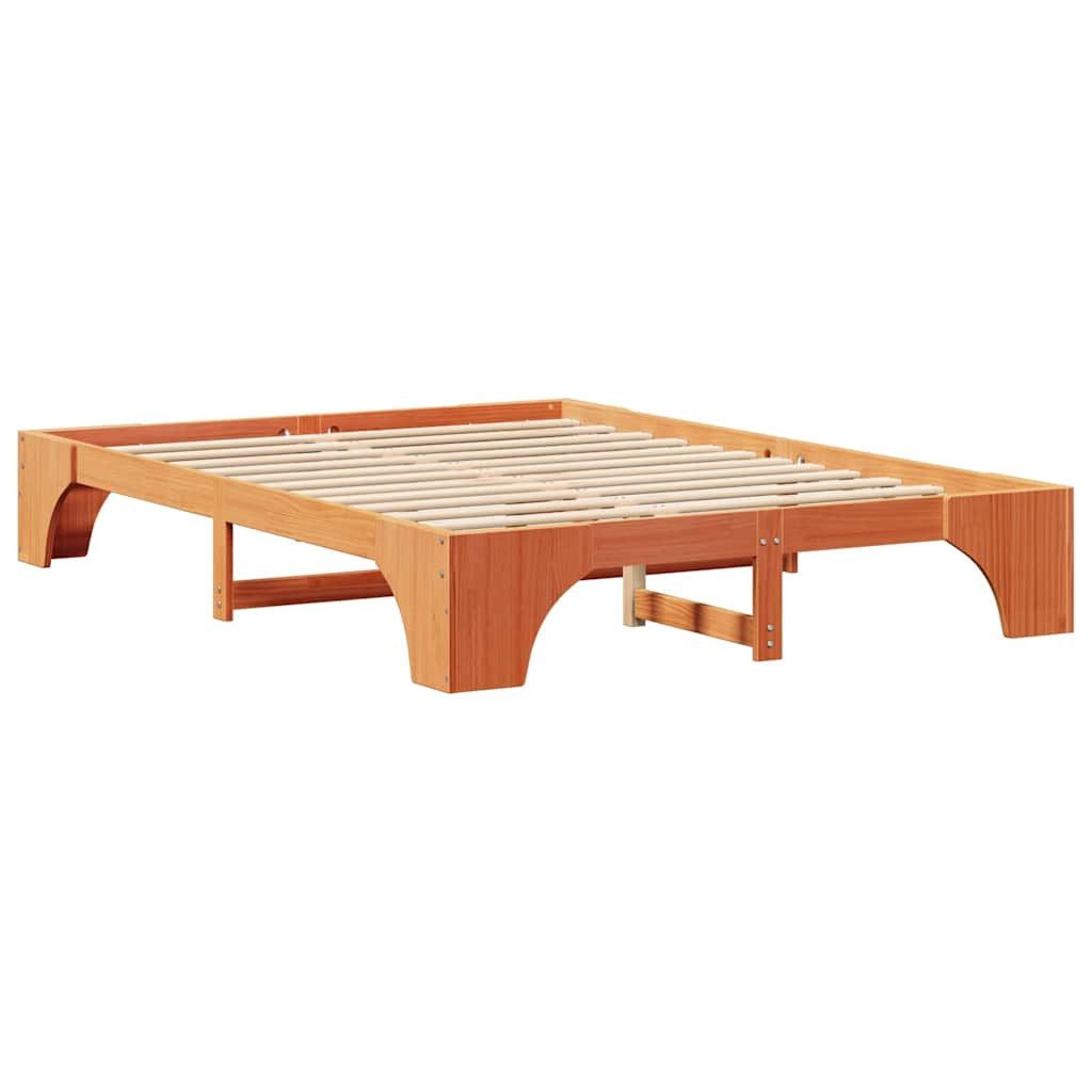 vidaXL Bett Bettgestell Wachsbraun 160 x günstig online kaufen