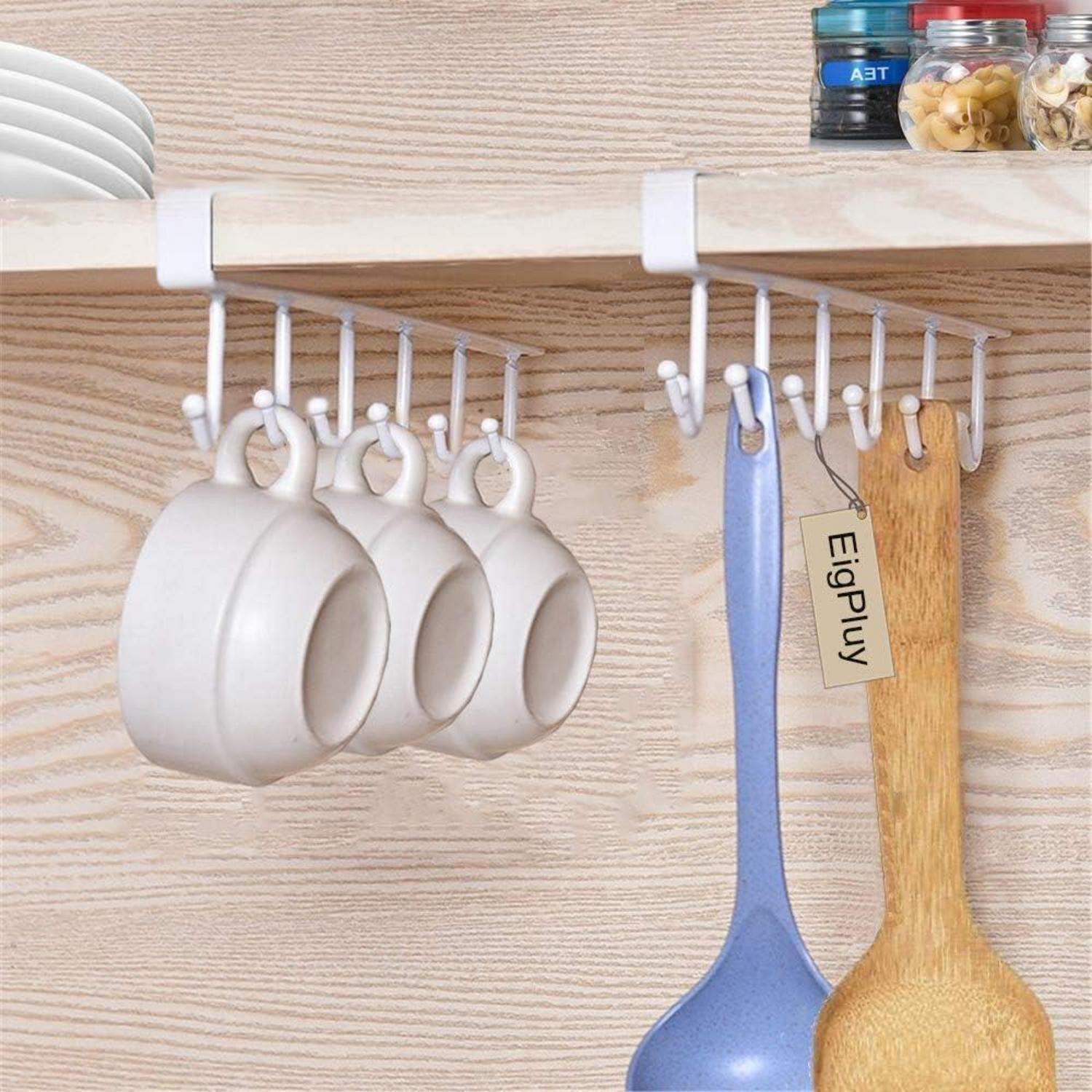 EigPluy Küchenorganizer-Set Becherhalter Tassen Weingläser Lagerung Haken Küchenutensilien Küchen