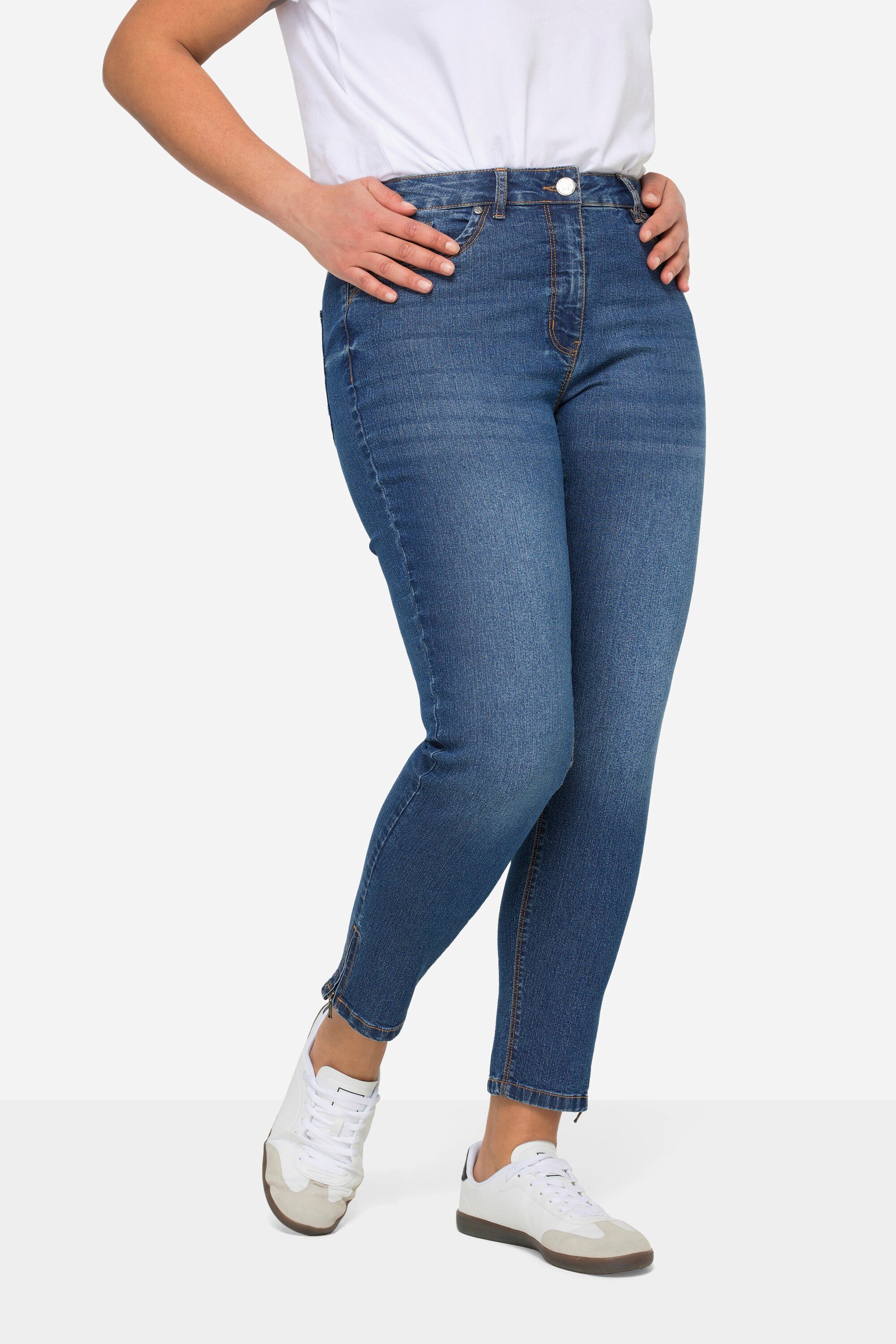 Angel of Style Röhrenjeans Jeans Irma Slim Fit Stretchkomfort 5-Pocket