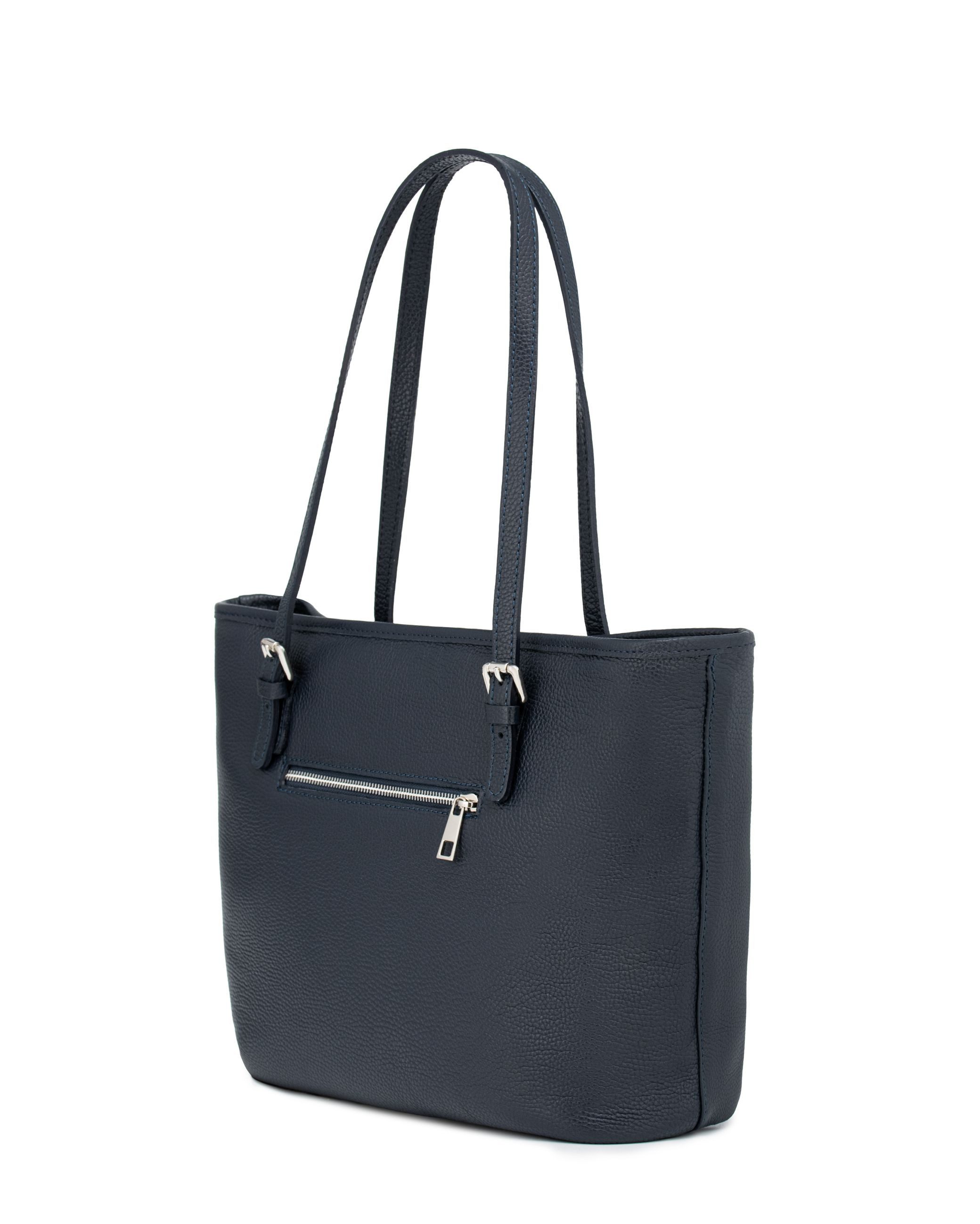 Caspar Schultertasche Leder Tote Bag Damen Shopper Tasche - PREMIUM LINE - Modell No.867, elegant, robust & unempfindlich - 100% Echtleder - Handmade in Italy