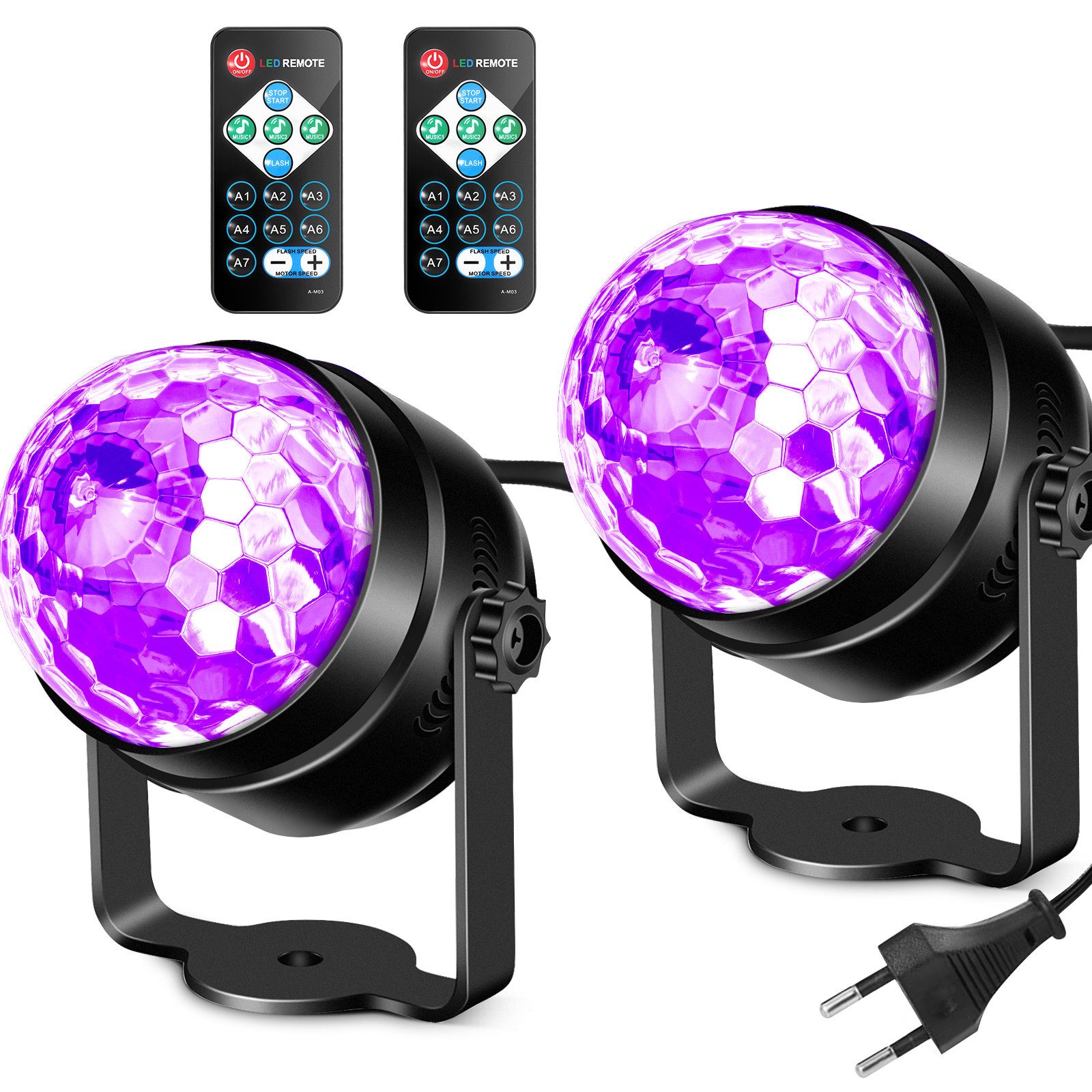 LED Discolicht UV LED Disco Partylicht 6W