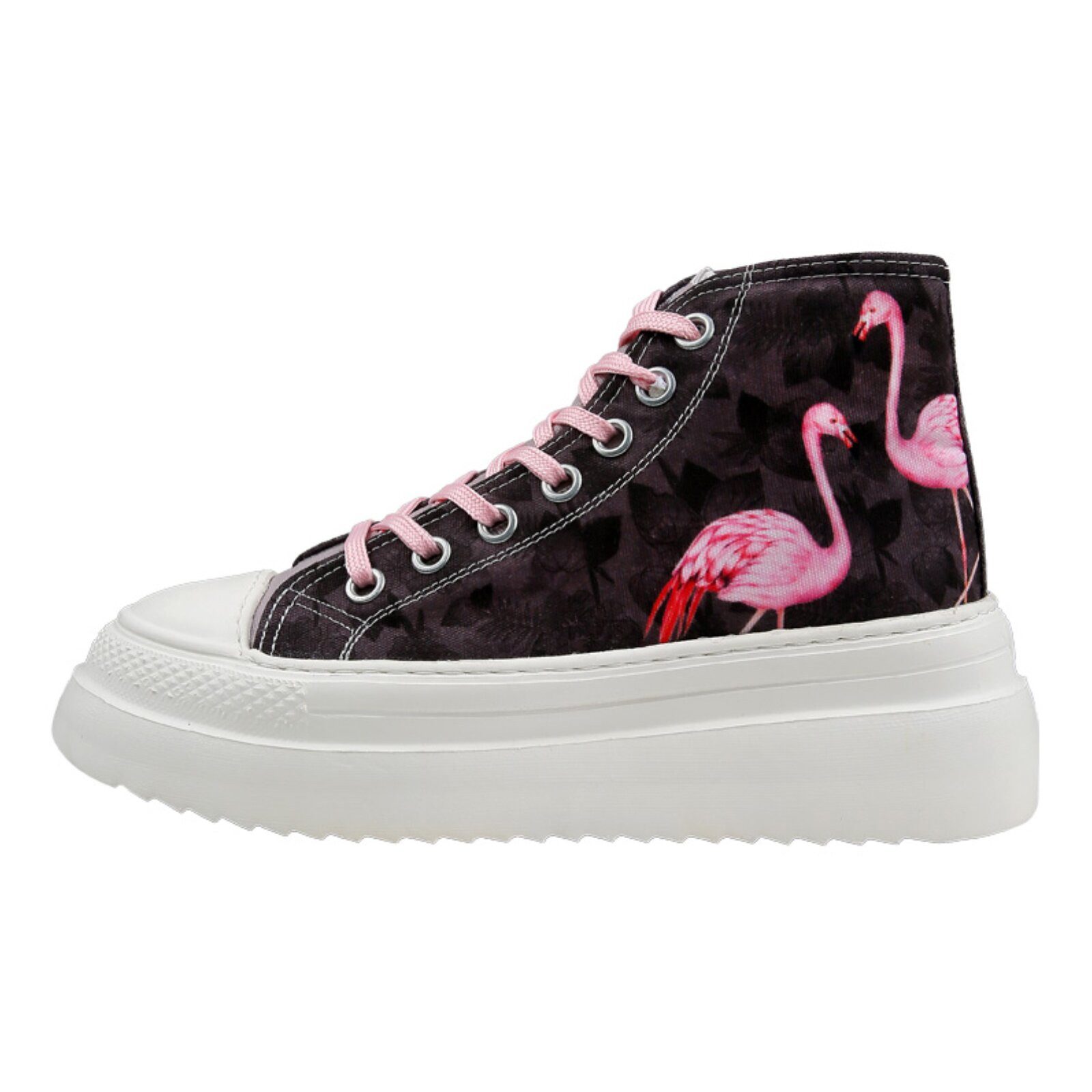 DOGO Fiora High-Top Sneaker Brown Tropical Damen Sneaker Sneaker Handgefertigt