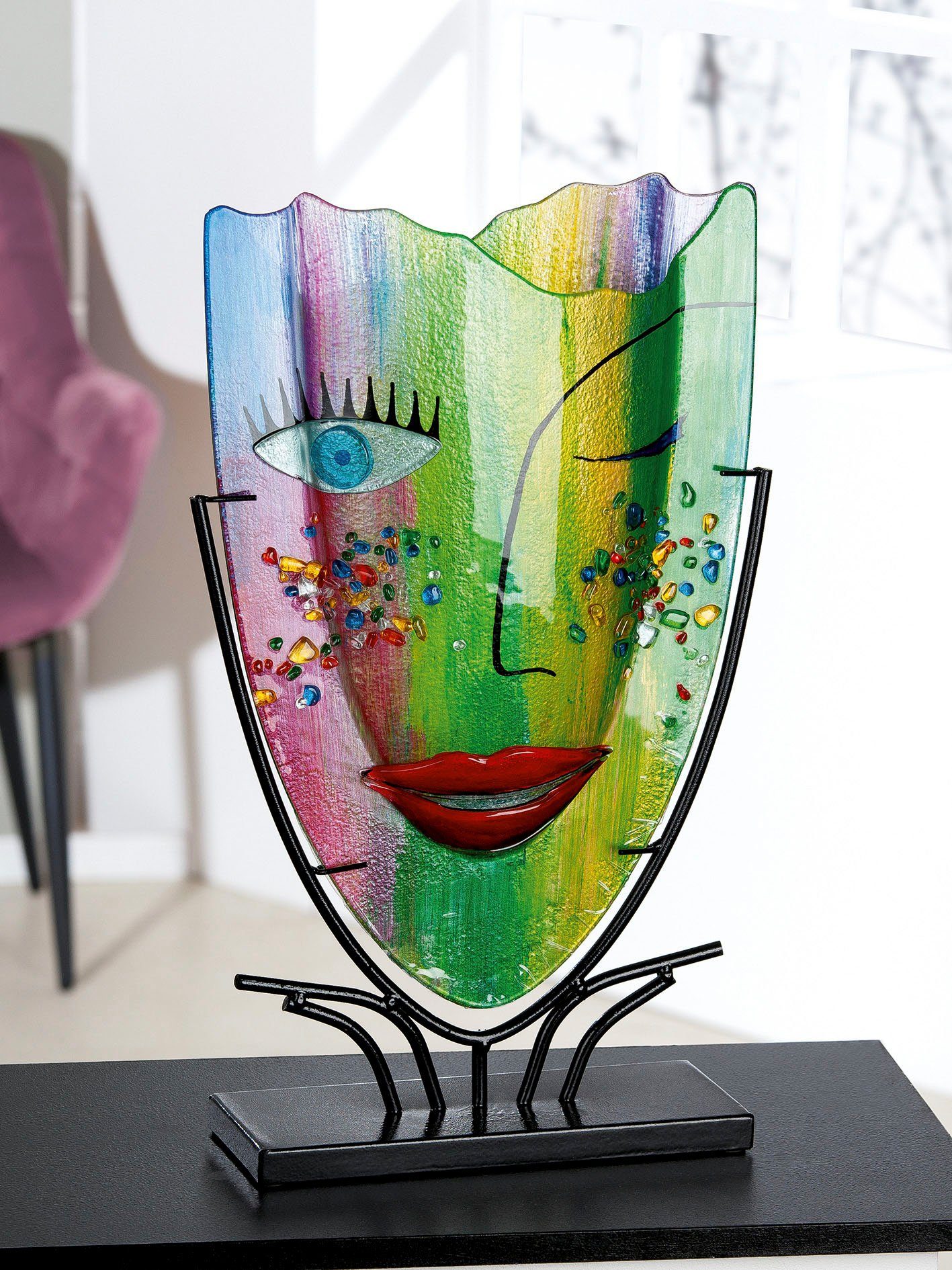 Casablanca by Gilde Dekovase Amour (1 St), Vase aus Glas