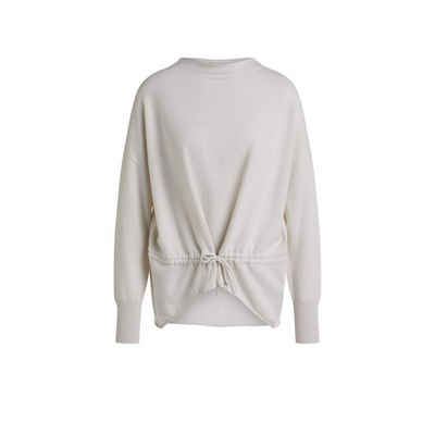 Oui Longpullover beige regular (1-tlg)