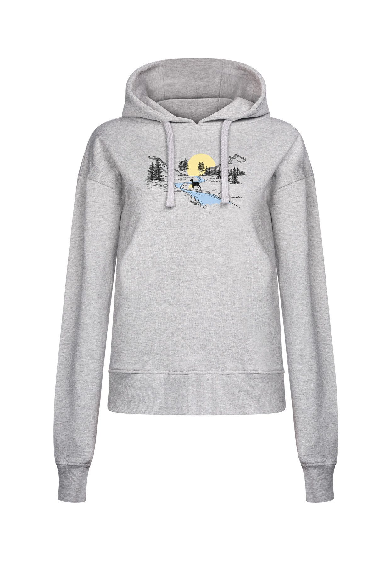 GreenBomb Sweatshirt Nature Deer River