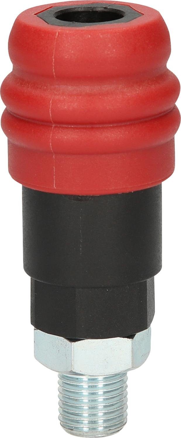 KS Tools 1/4" Stufen-Druckluft-Sicherheitskupplung, Schlauchverbinder 2