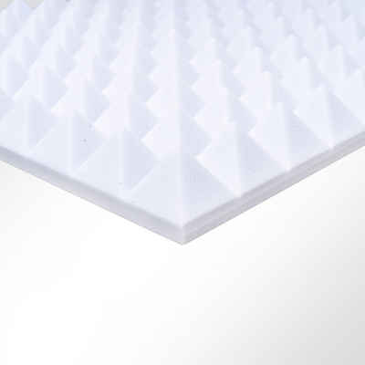 Basotect® Dämmplatte Pyramidenschaumstoff Basotect® B weiß selbstklebend, (1-St)