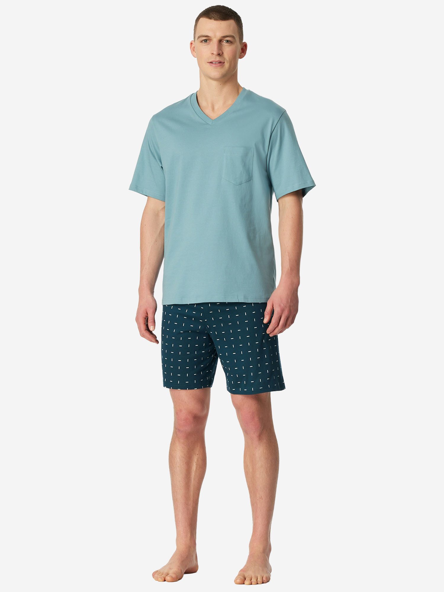 Schiesser Pyjama Comfort Essentials (2 tlg) Schlafanzug, Pyjama Set, Nachtw günstig online kaufen