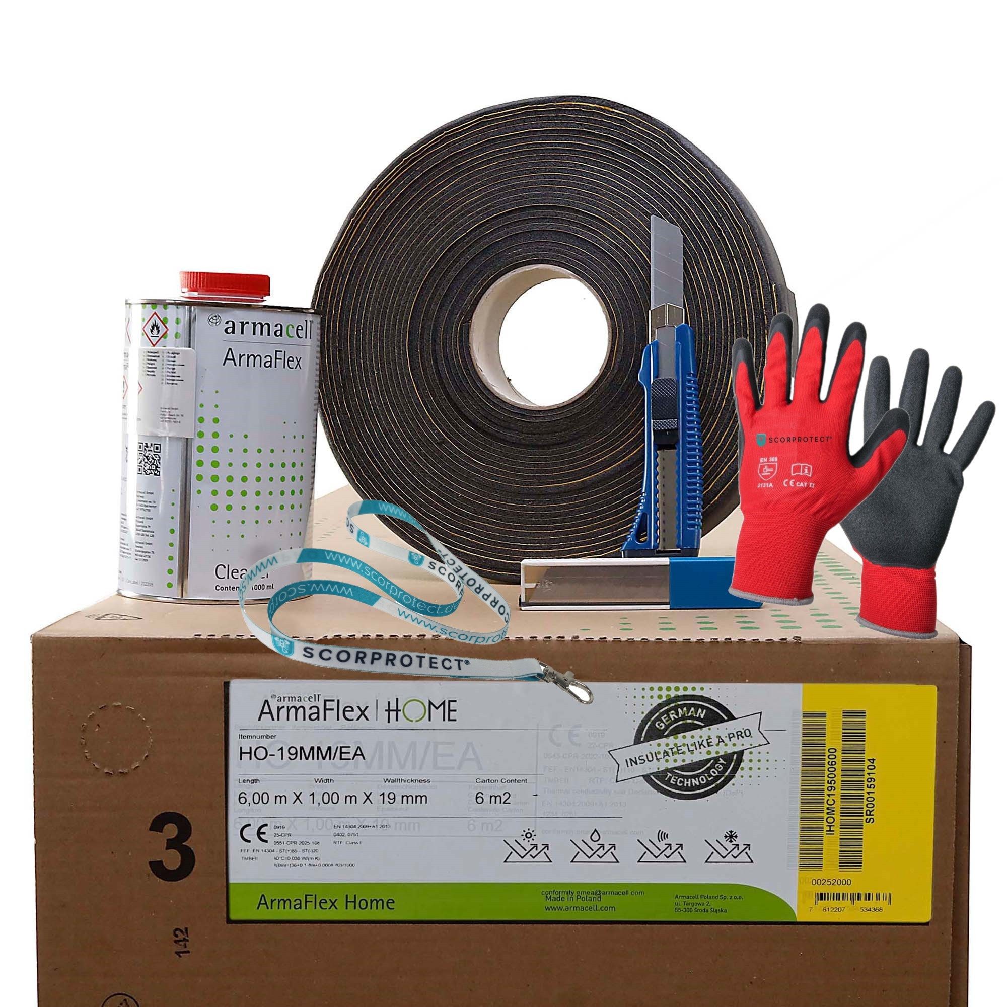 Scorprotect® Rollladenkastendämmung original Armaflex Home Armacell Camper-Ausbau-Set 1