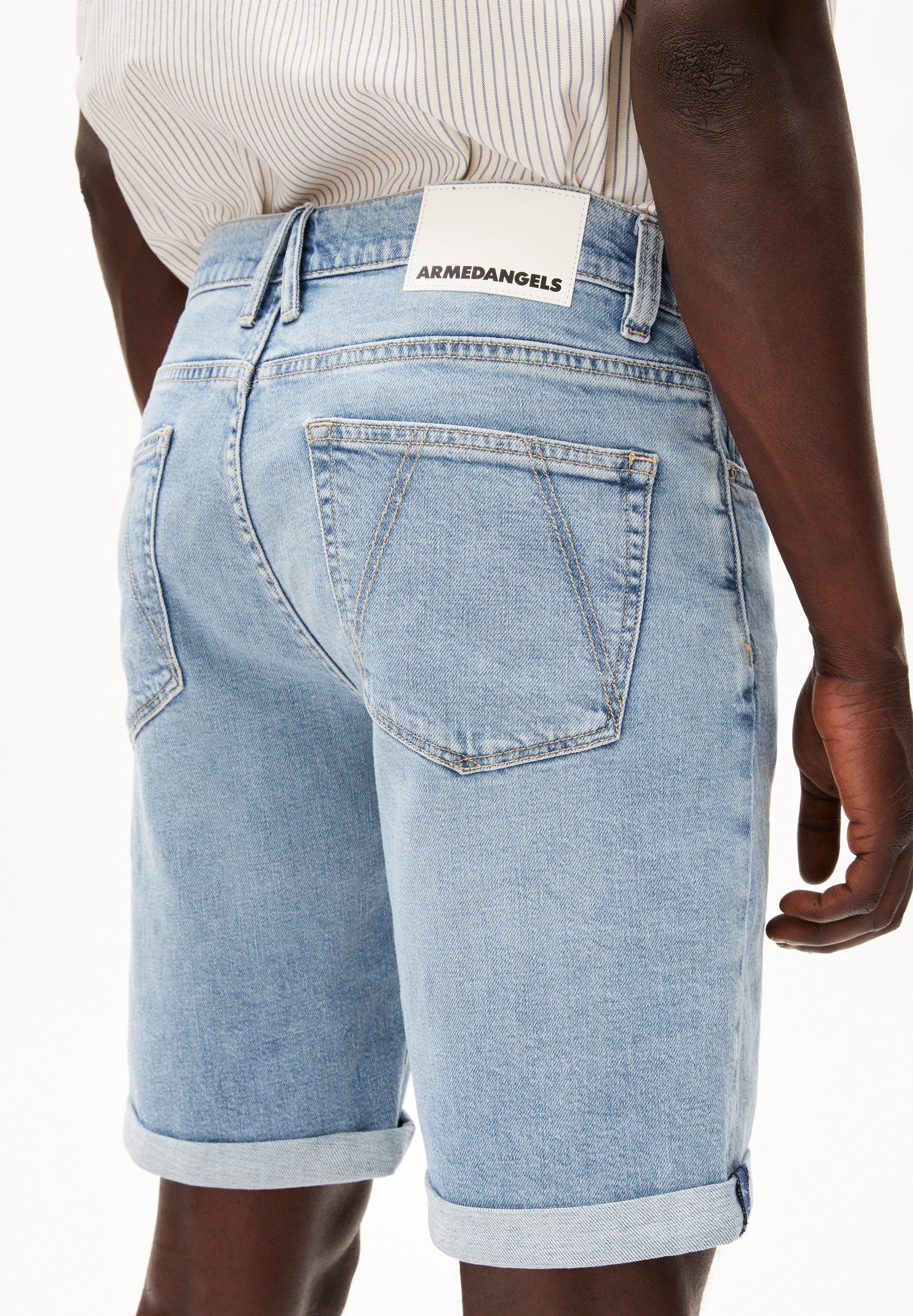 Armedangels Shorts NAAILO HEMP Jeans Shorts aus Bio-Baumwoll-Hanf Mix (Slim Fit)