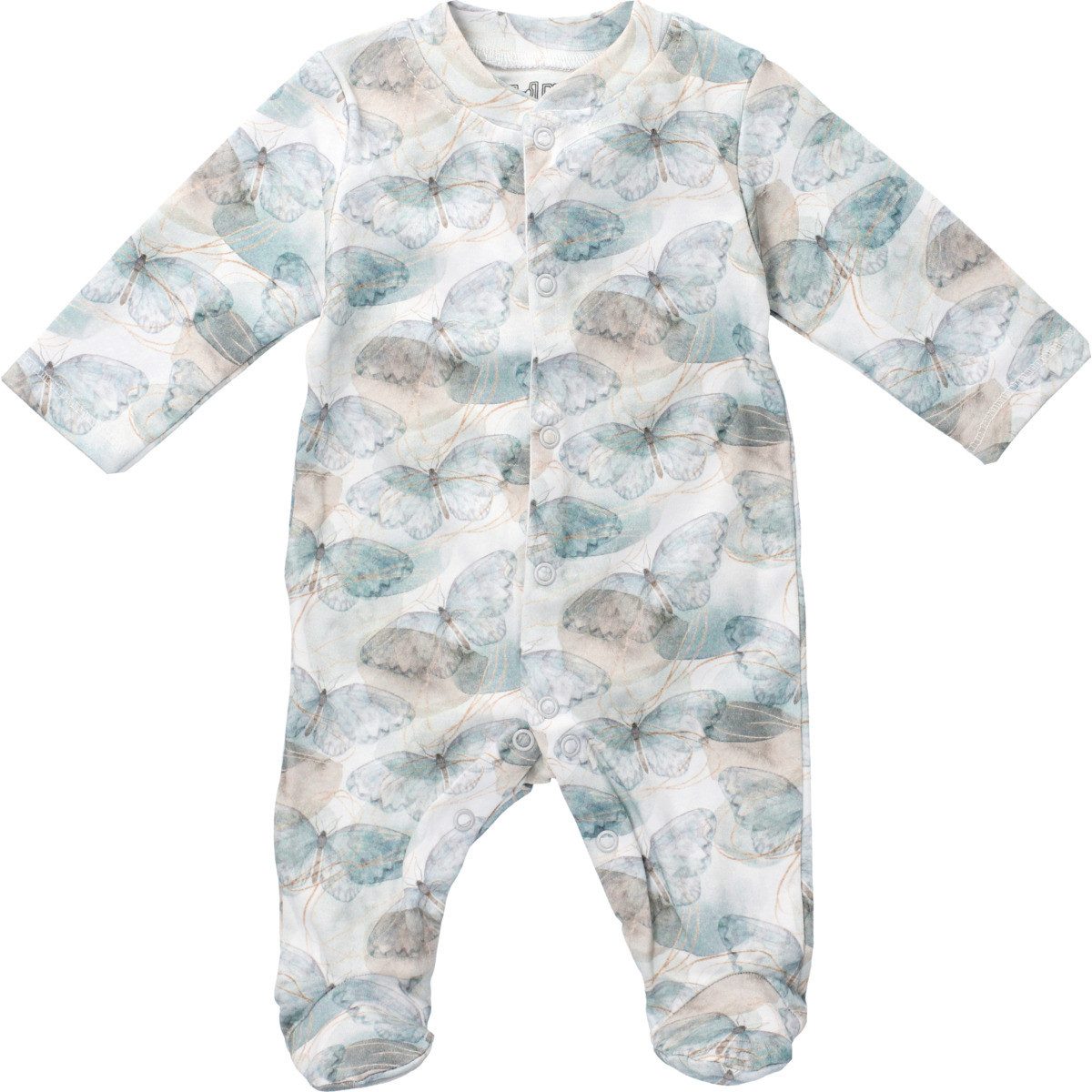 NINI Strampler Schmetterling Mädchen Einteiler, Overall, Babyanzug, Babyoverall, Babyanzug