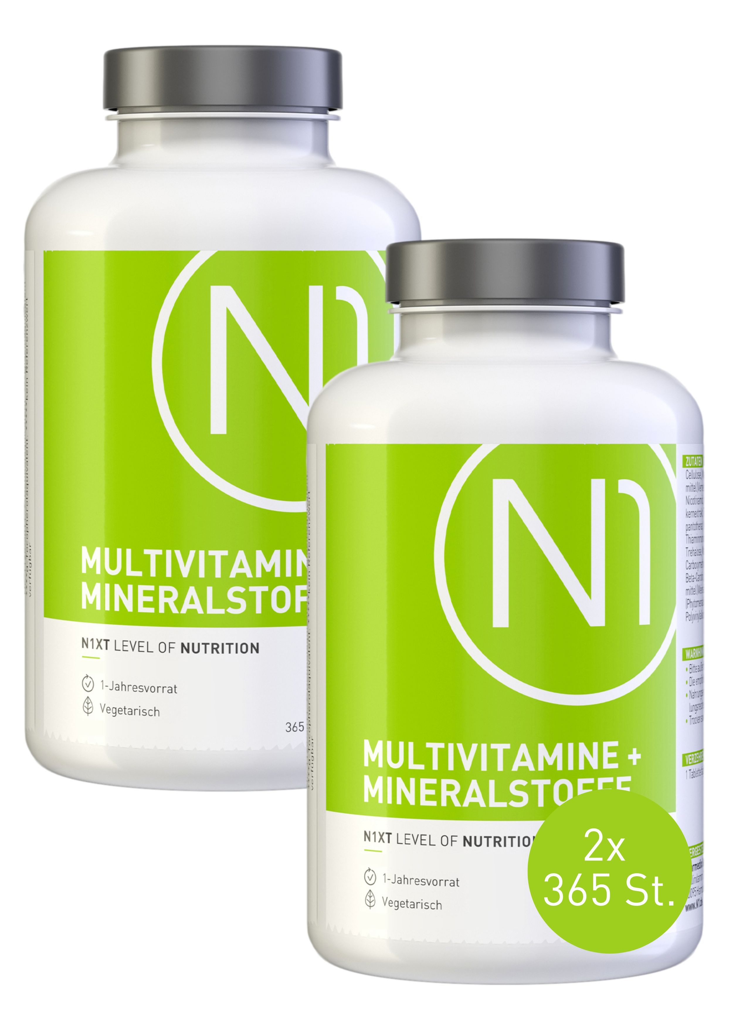 N1 Healthcare N1 Multivitamin hochdosiert, 2x365 Tabletten Tabletten, 365 St., 1172 g