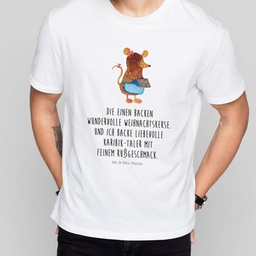 Mr. & Mrs. Panda T-Shirt Maus Kekse - Weiß - Geschenk, Männer, Heiligabend, Plätzchen, Party, (1-tlg)