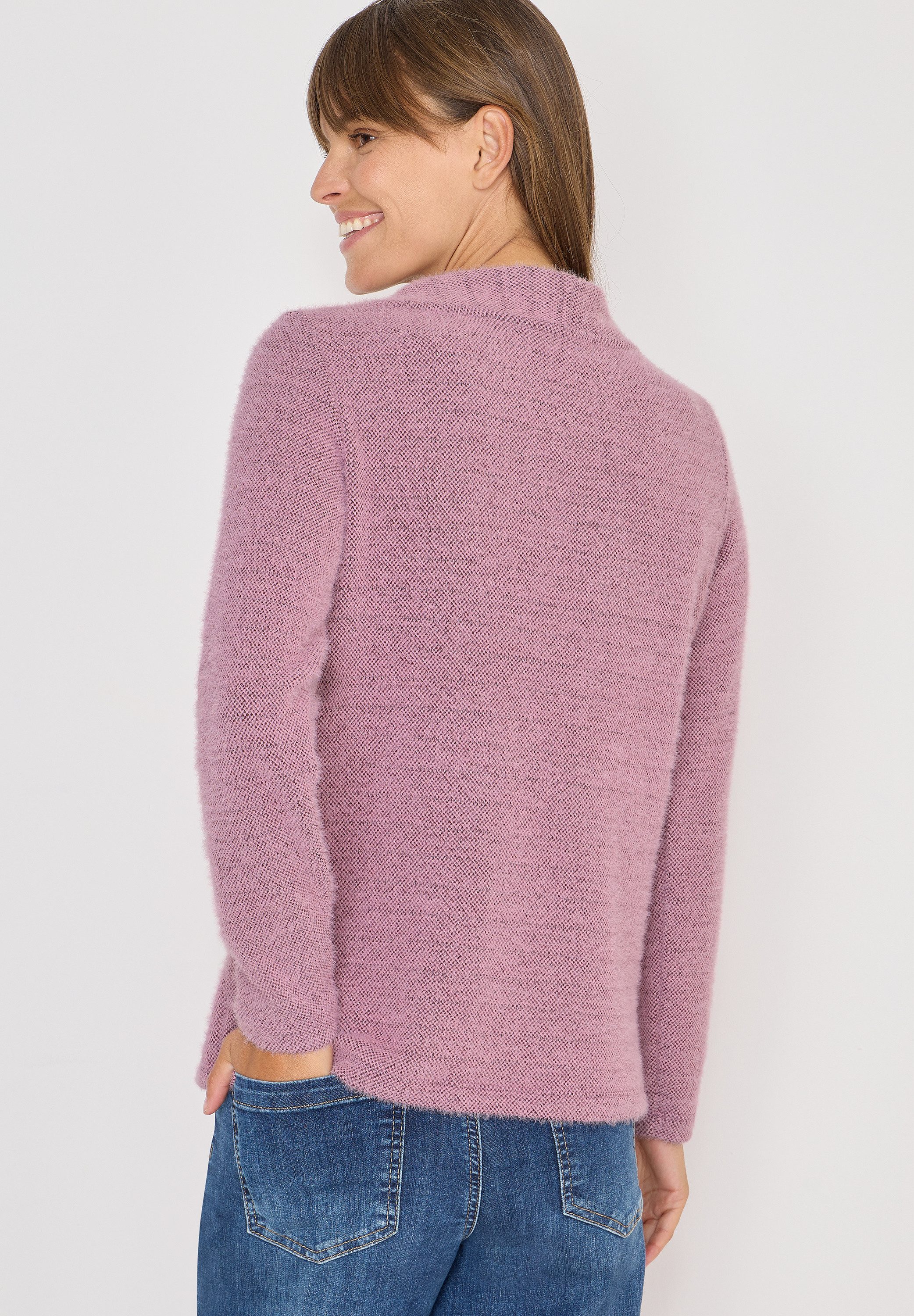 CECIL Rundhalspullover in Federgarn-Qualität, langarm günstig online kaufen