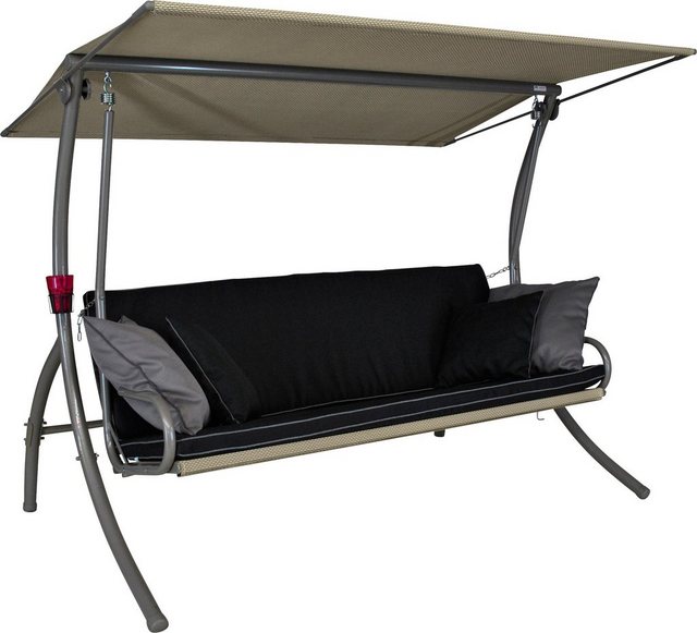 Angerer Freizeitmöbel Hollywoodschaukel Elegance Style - schwarz