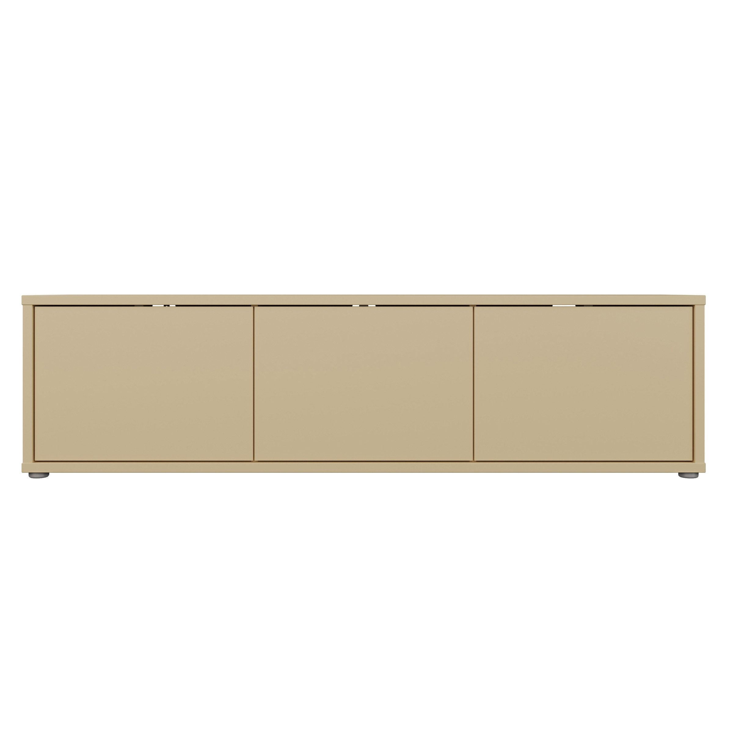 PREISBRECHER Lowboard ALICE SPRINGS, in Buttergelb - 154,2x41,5x34,9cm (BxHxT)