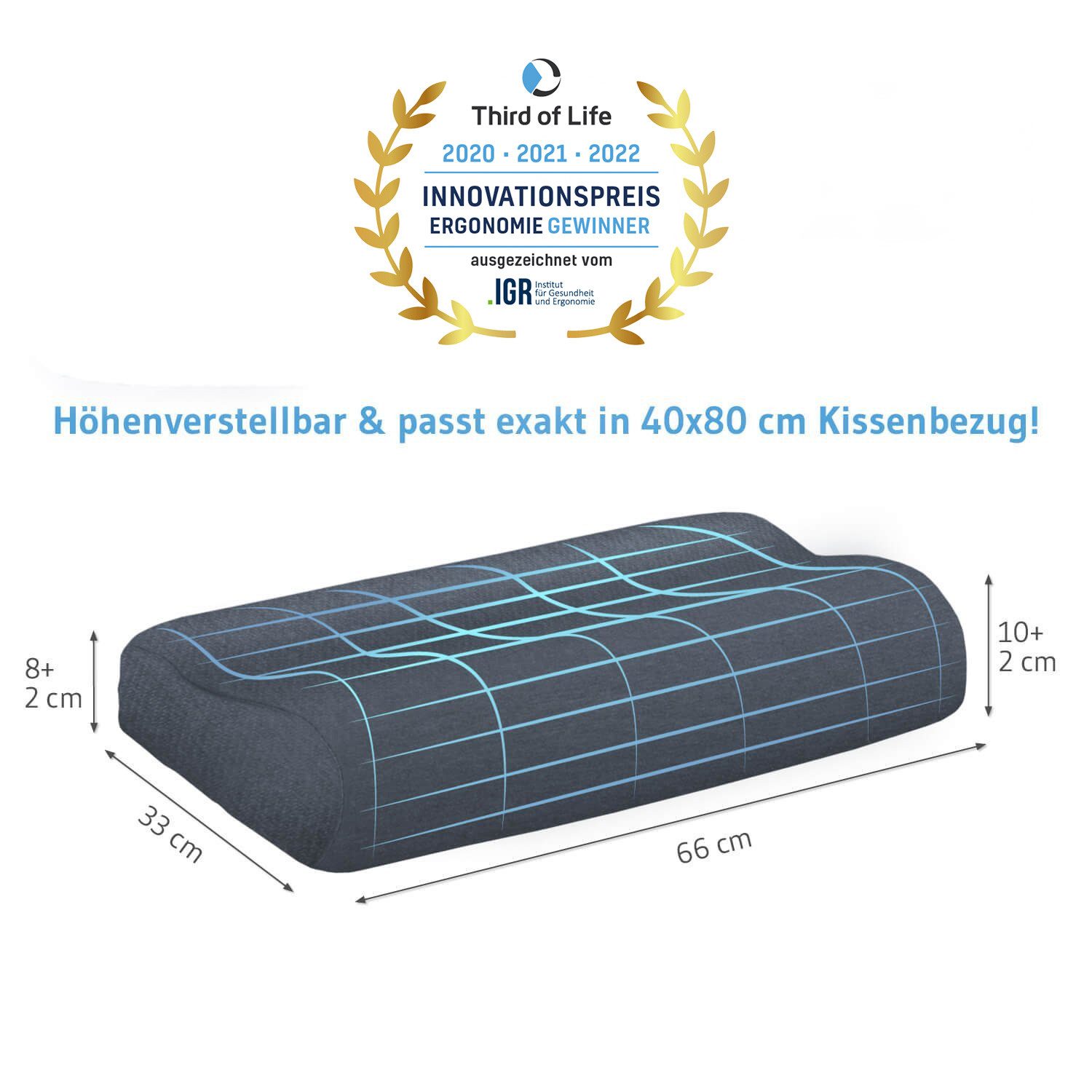 Third of Life Nackenstützkissen HADAR Wave günstig online kaufen