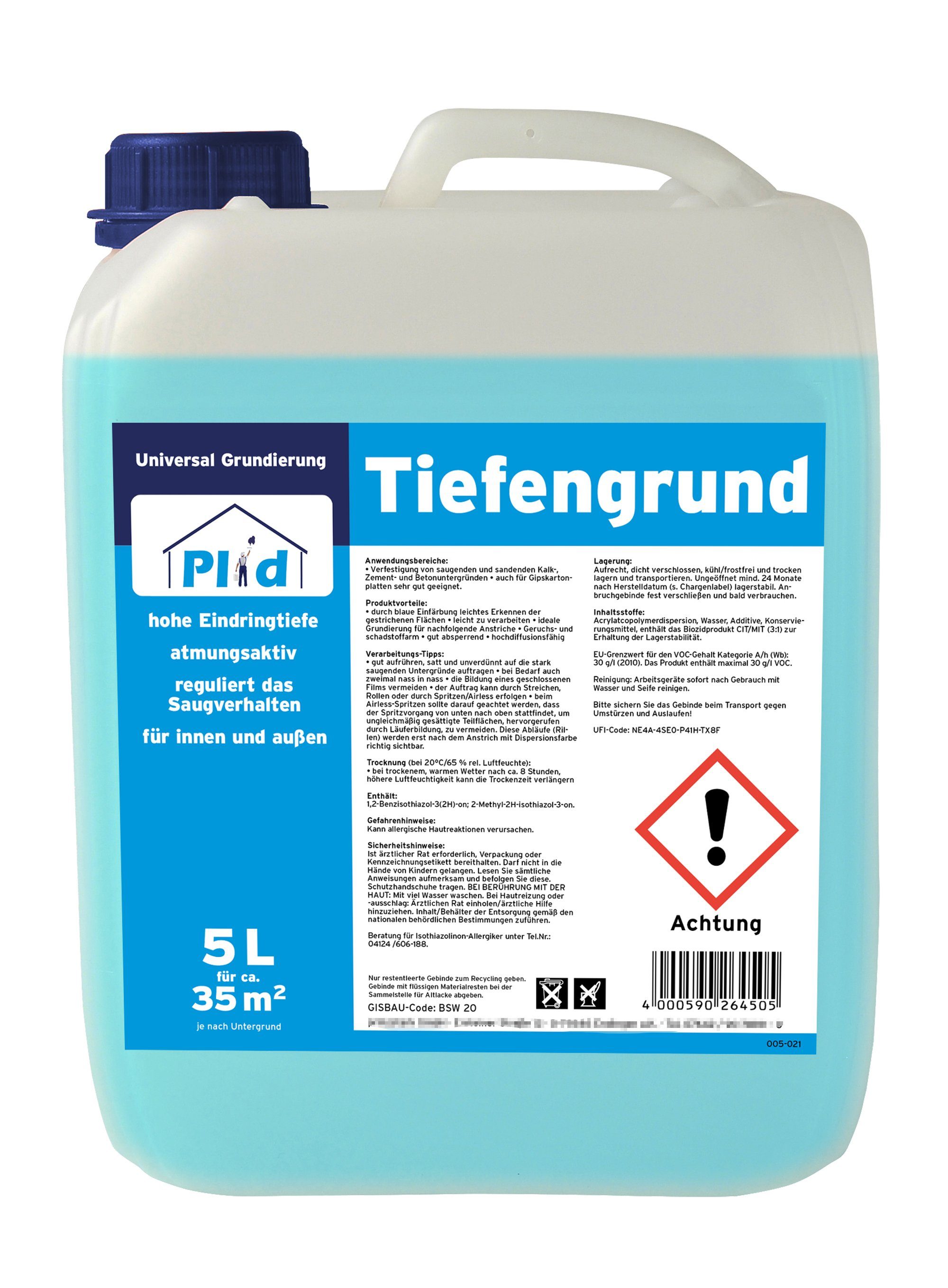 plid Grundierfarbe Tiefengrund Tapetengrundierung Grundierung Putzgrund günstig online kaufen