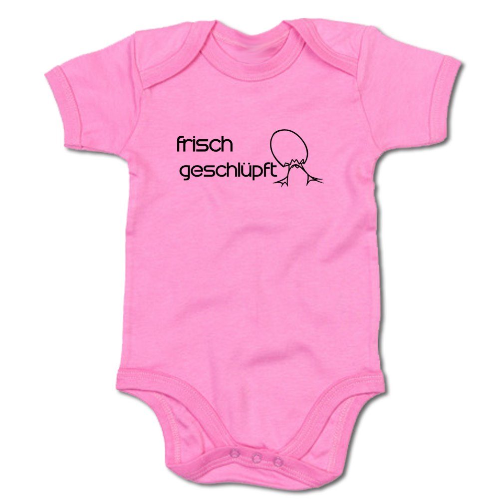 G-graphics Kurzarmbody Baby Body - Frisch geschlüpft mit Spruch / Sprüche • Babykleidung • Geschenk zur Geburt / Taufe / Babyshower / Babyparty • Strampler