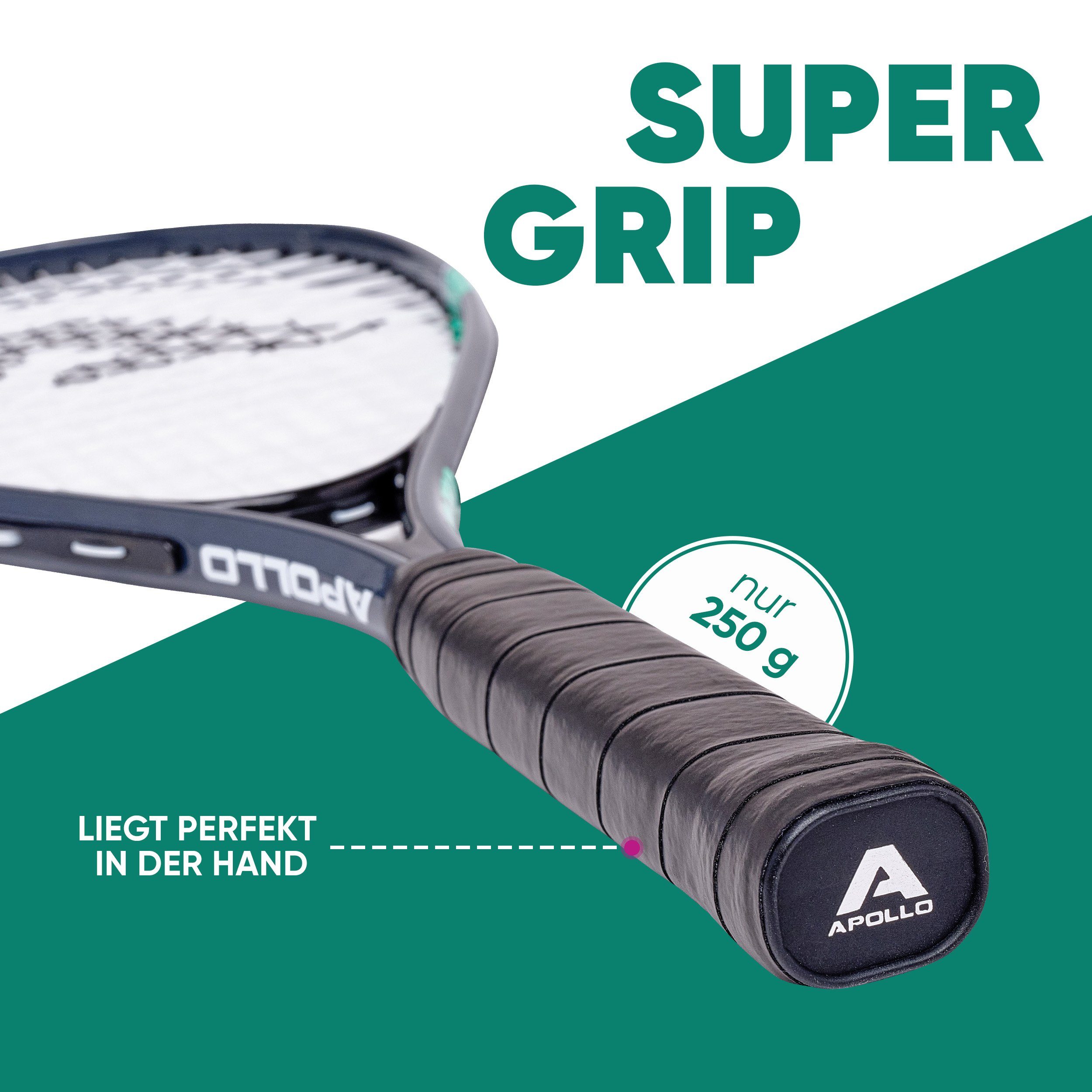 Apollo Speed-Badmintonschläger Badminton Schläger Set Kinder Speed Pro, (Set, inkl. Tragetasche, Federbällen, Schaumball und Hütchen), inkl. Tragetasche, Federbällen, Schaumball und Hütchen
