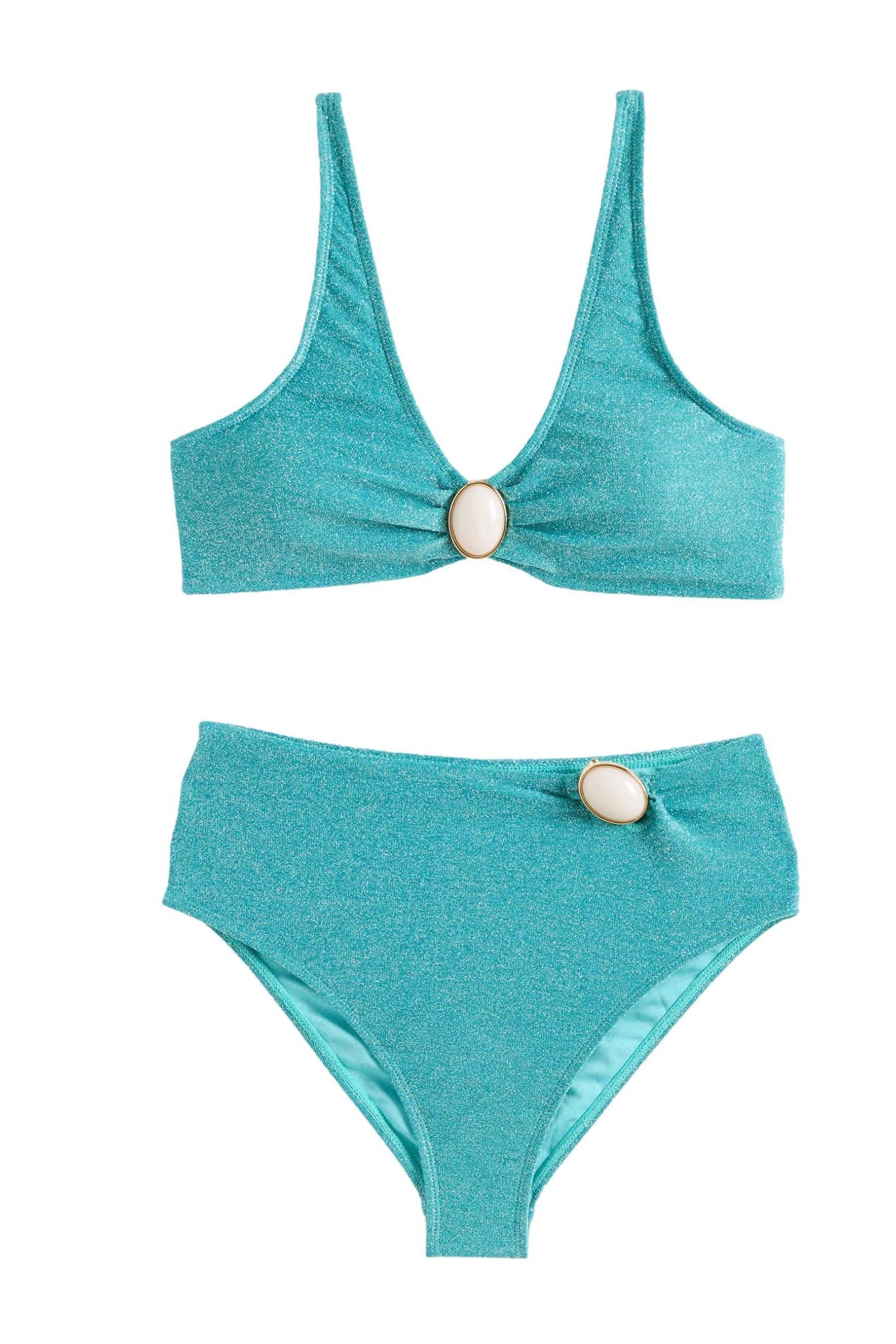 Triangel-Bikini Friends Like These Hochbundbikini, Metalldetails