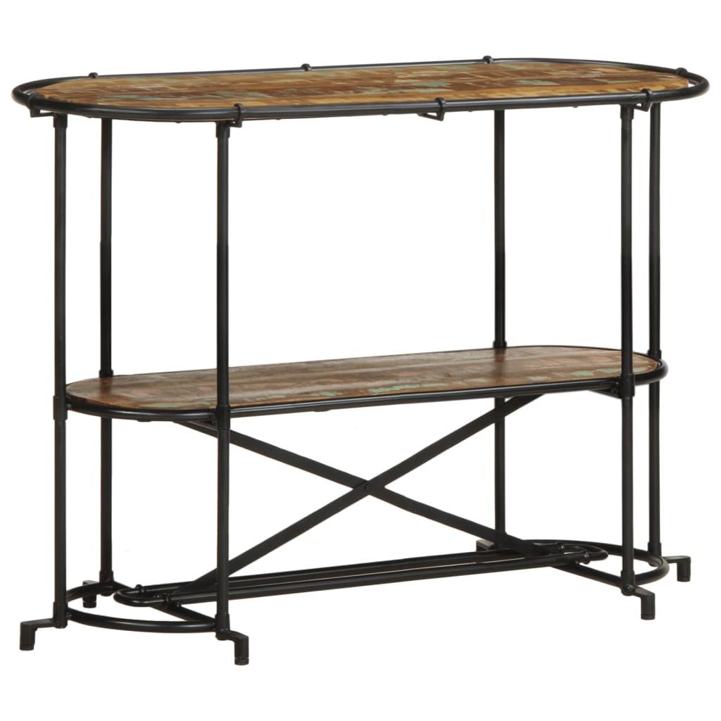 vidaXL Beistelltisch Konsolentisch 110x42x76 cm Altholz Massiv (1-St)