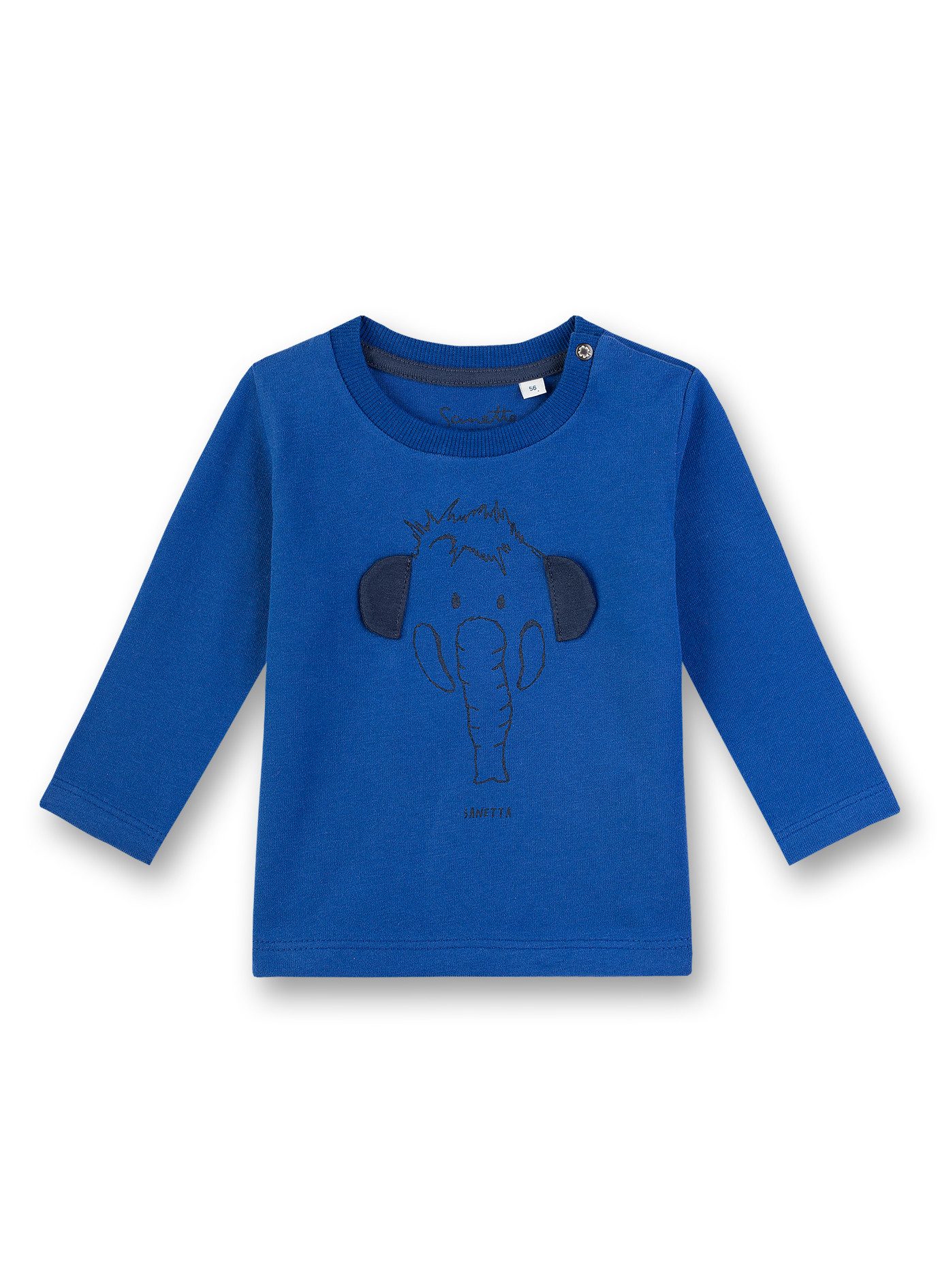Sanetta Langarmshirt Baby Langarmshirt aus Baumwolle mit Elefanten-Motiv