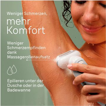 Braun Epilierer Silk-épil 9 9-061, Rasier-, Trimmer- & Peelingaufsatz, Wet&Dry